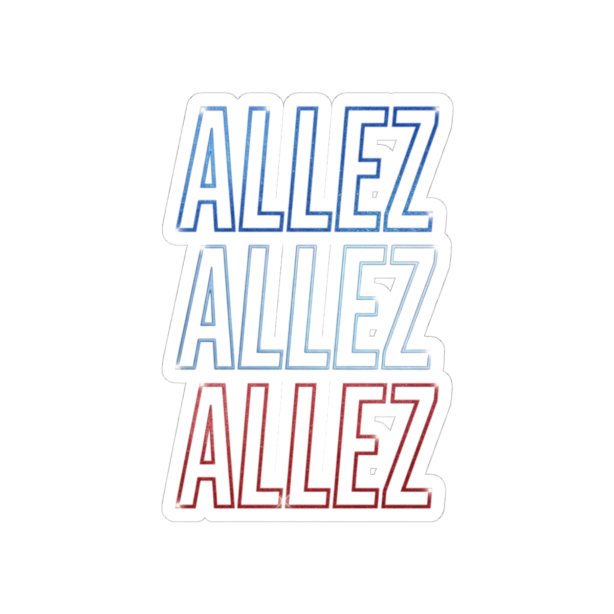Allez Allez Allez Sticker | Cycling Tour de France Kiss-Cut