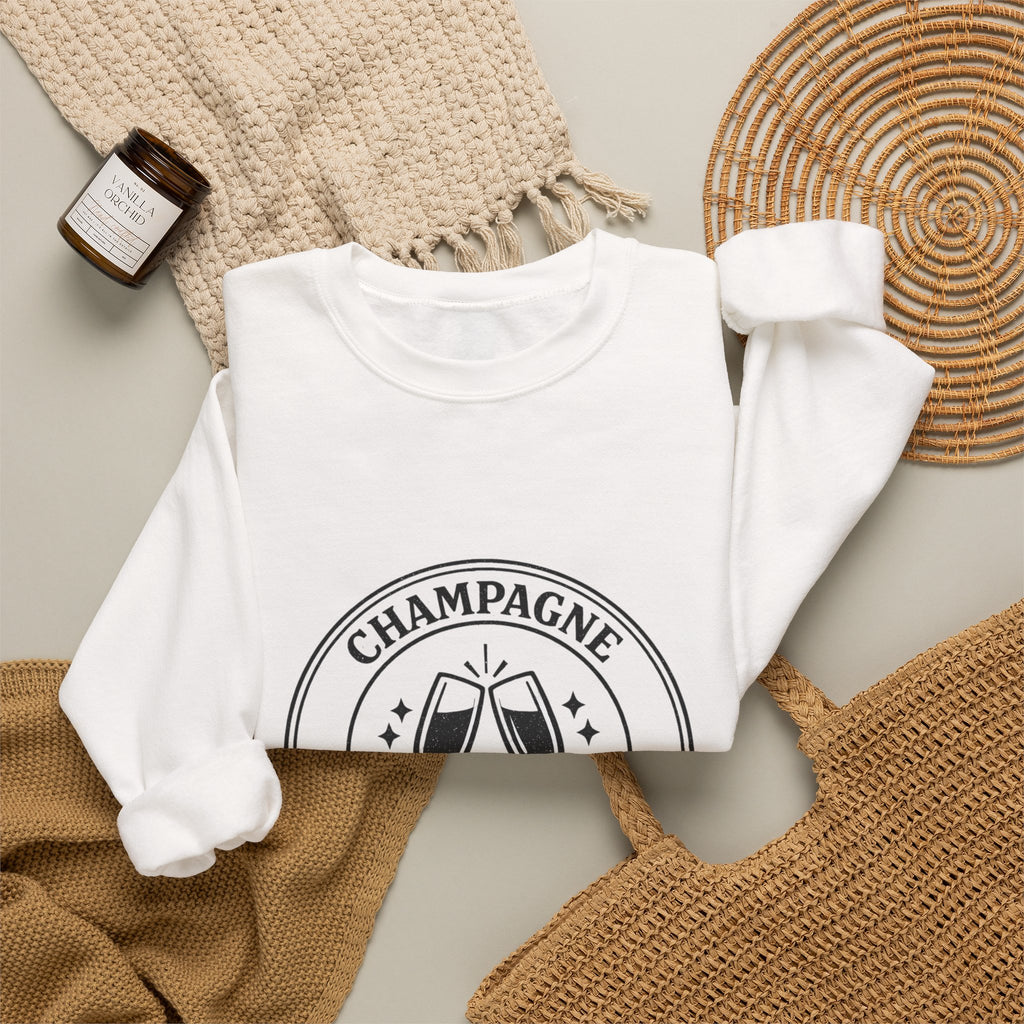 Champagne Committee Sweatshirt | Bride Era, Engaged Slogan