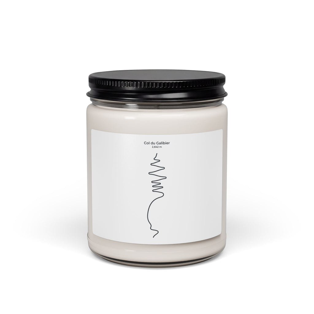 Minimal Bike Line Art Candle | Cycling Tour de France Vibe, Soy Jar