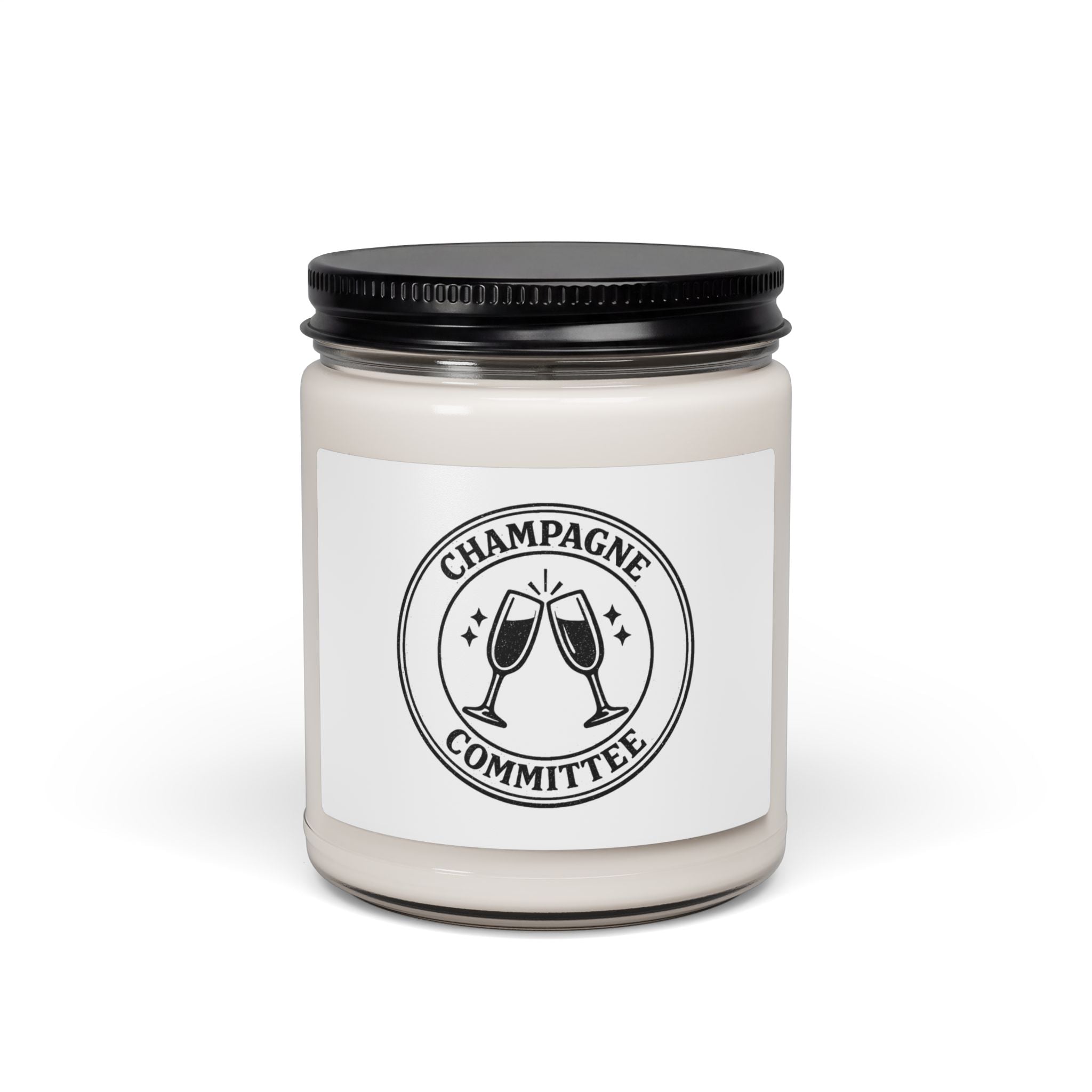 Champagne Committee Candle, Soy Jar Candle, Bride Era Slogan