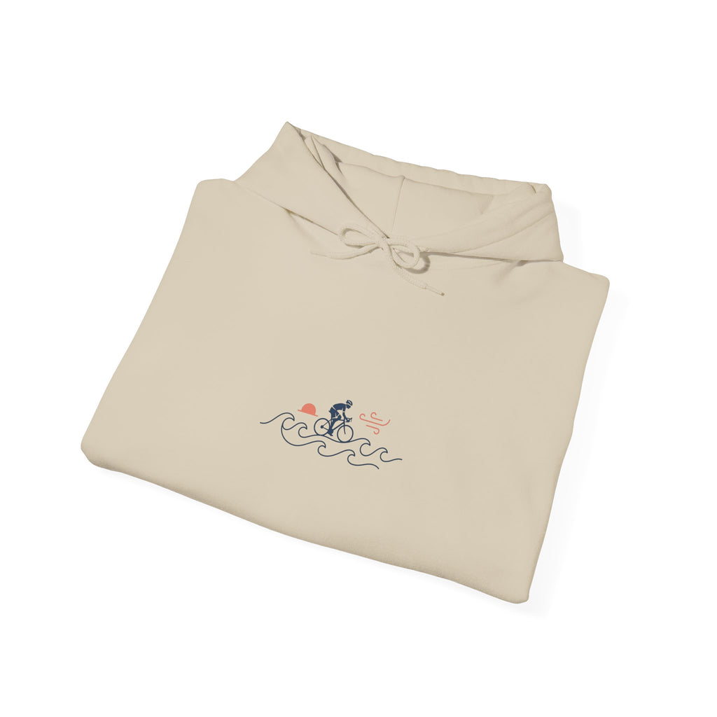 Minimal Bicycle Line Art Hoodie | Cycling Tour de France Inspired, Road Bike Sweatshirt