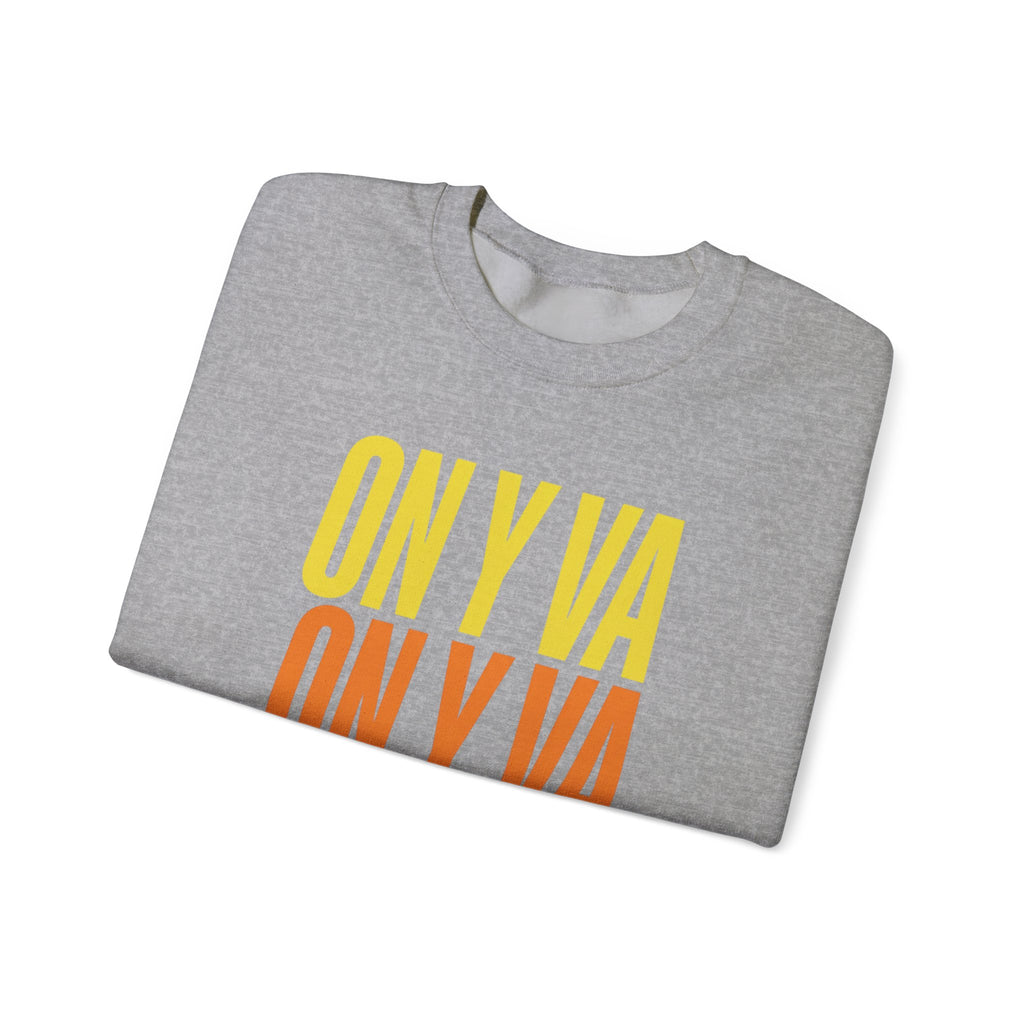 On Y Va Retro Cycling Crewneck Sweatshirt | Tour de France Vibes