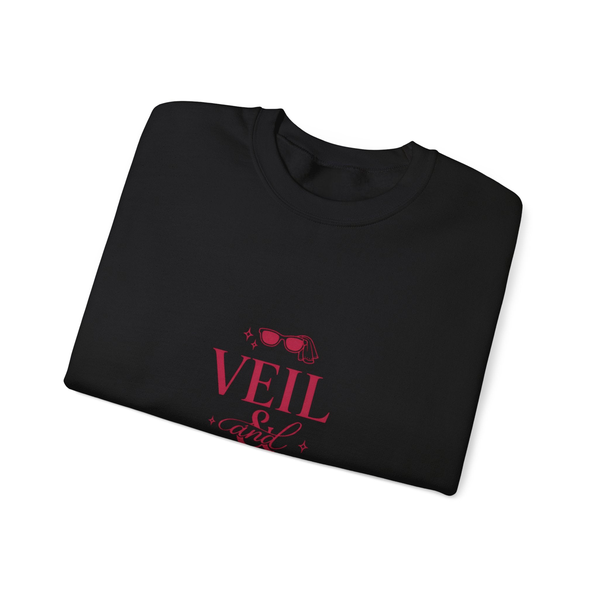 Veil and Chill Sweatshirt | Bride Era Script, Engaged Slogan