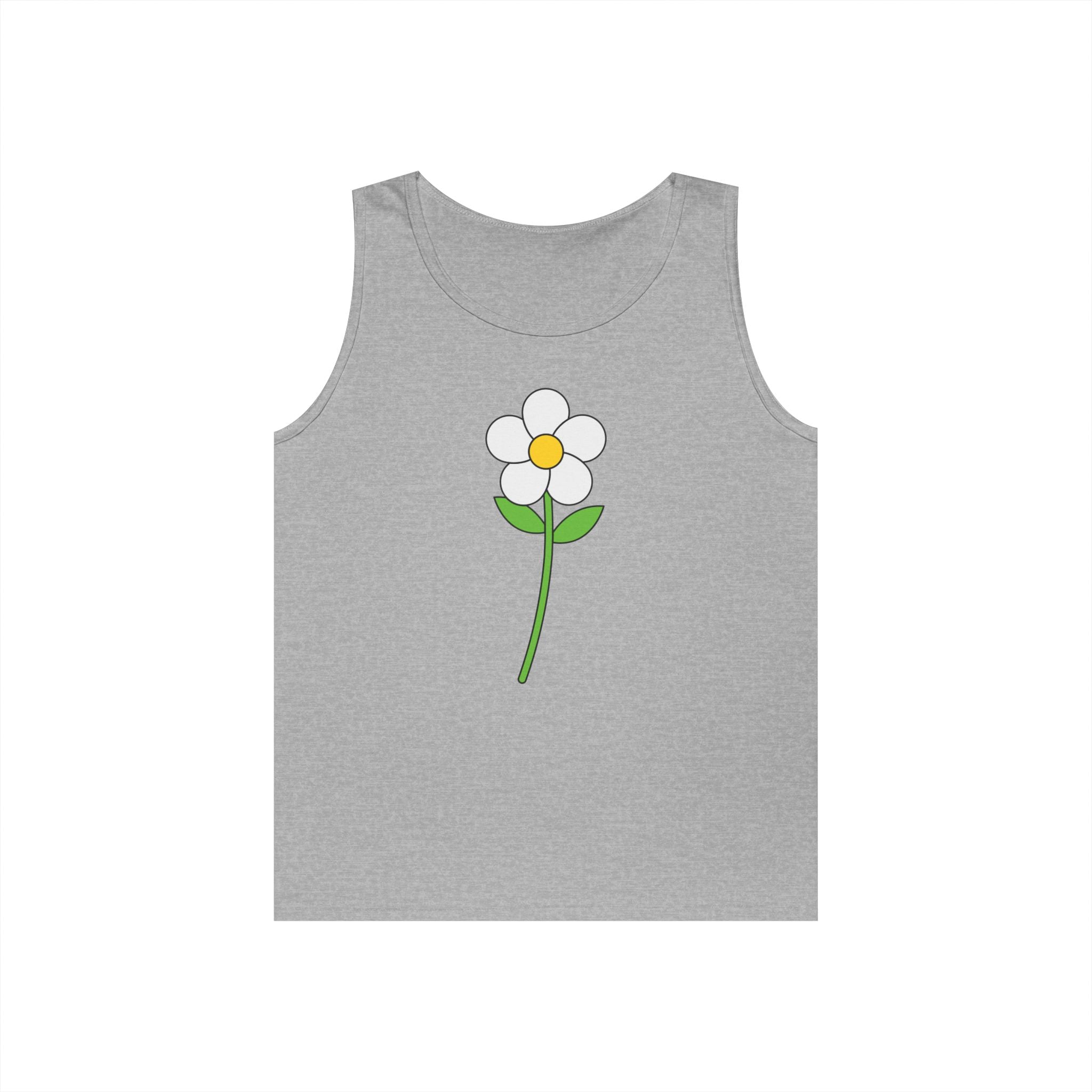 Daisy Graphic Tank Top — Minimal Floral Summer Tank