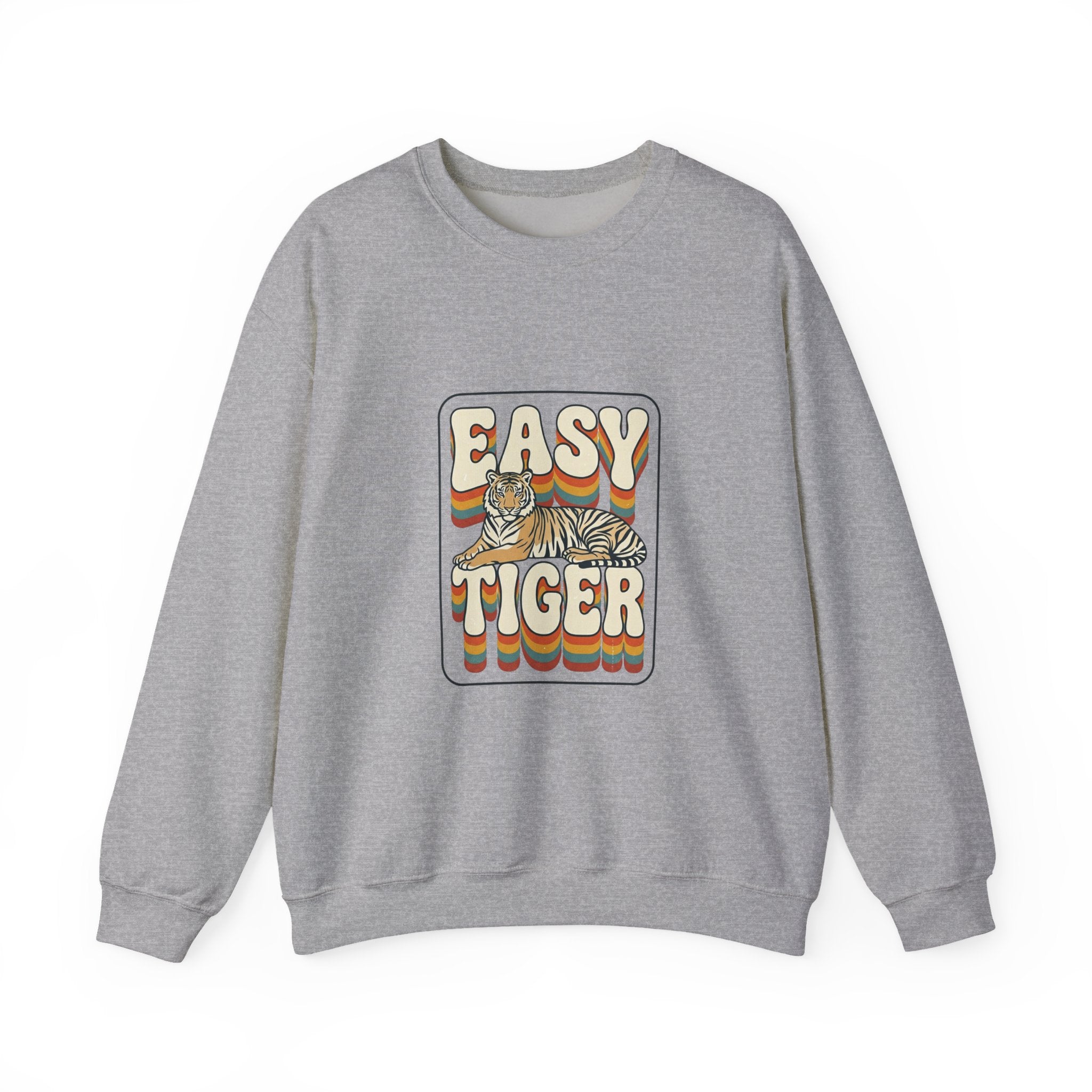 Easy Tiger retro tiger graphic Sweatshirt | vintage vacation vibes, playful animal