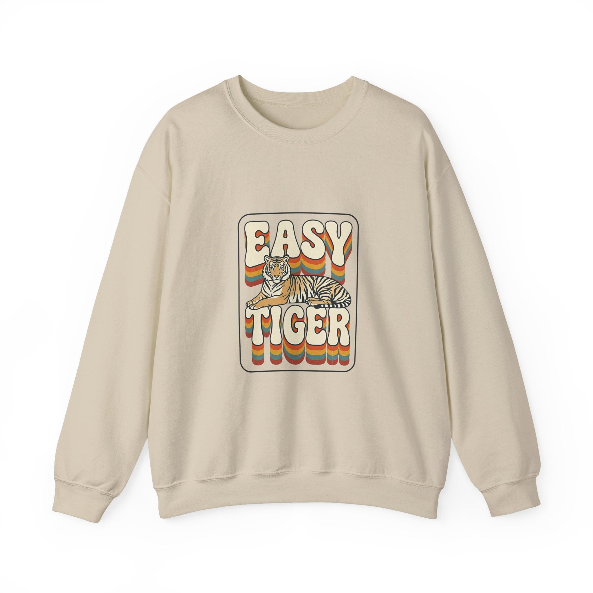 Easy Tiger retro tiger graphic Sweatshirt | vintage vacation vibes, playful animal