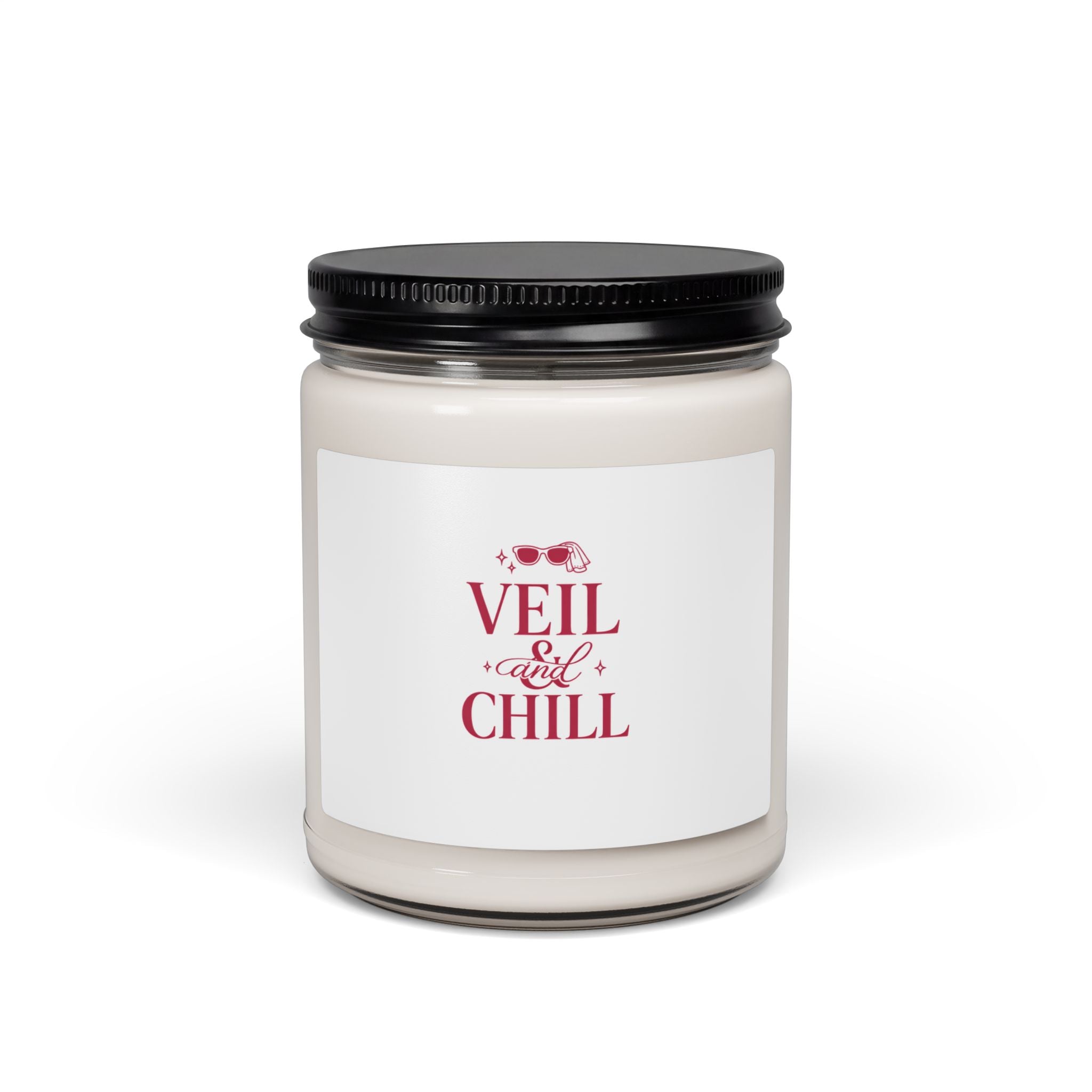 Veil & Chill Candle, Soy Jar Candle, Bride Era Slogan