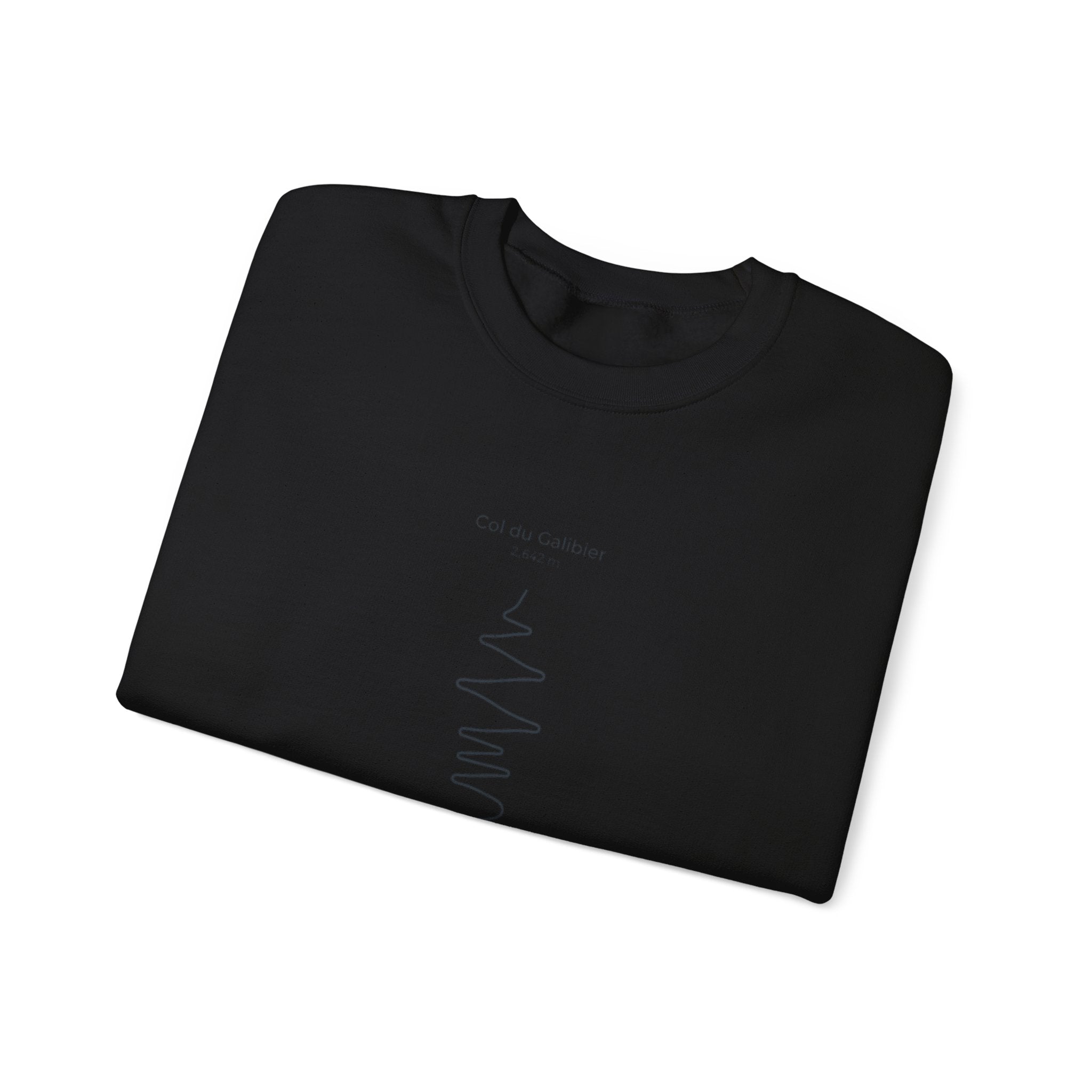 Col du Galibier Line Art Crewneck Sweatshirt | Cycling Tour de France Route