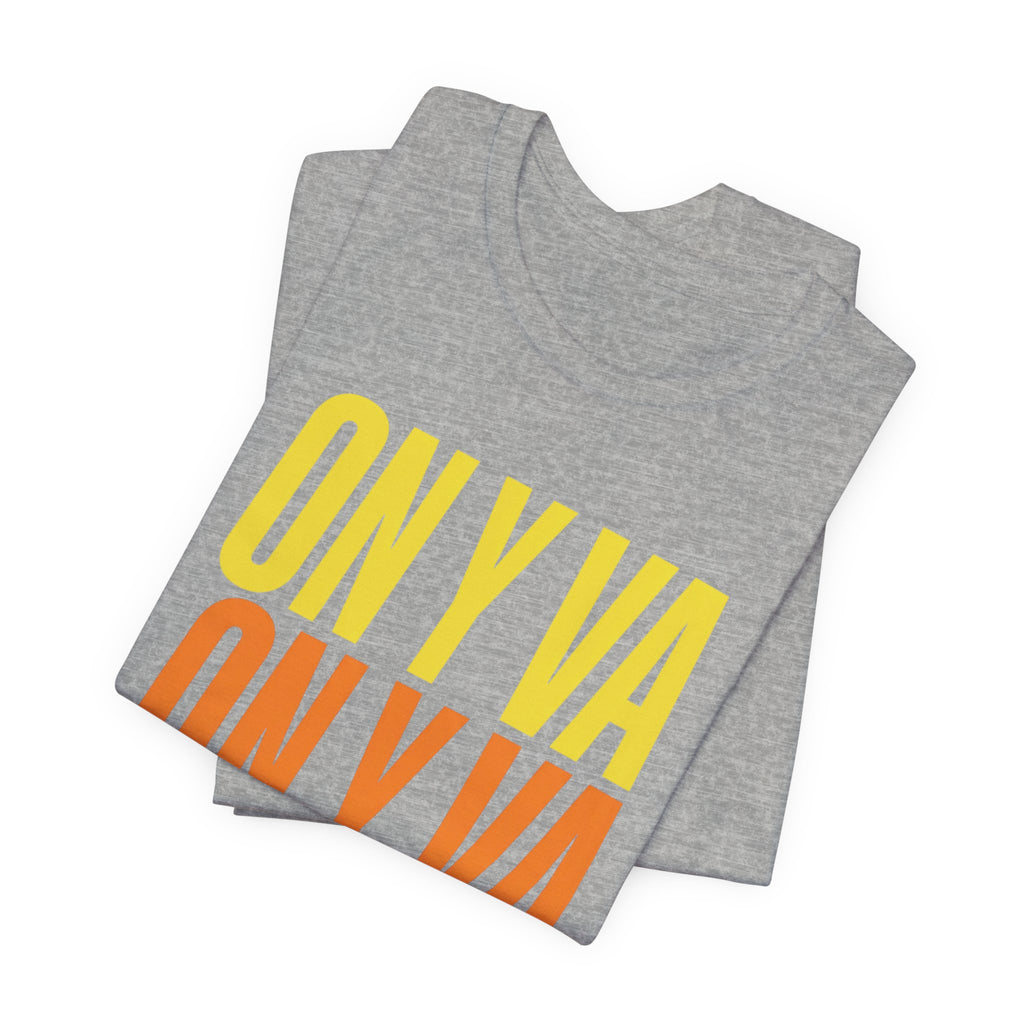 On y va Cycling Tee | Tour de France Inspired, Retro Gradient