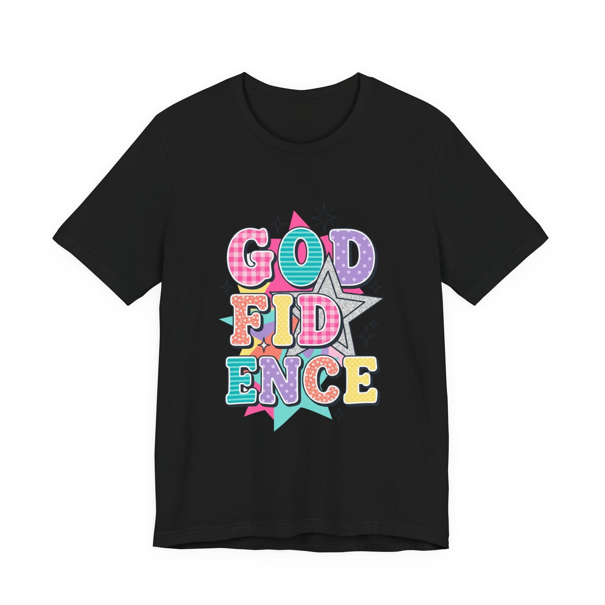 Godfidence Tee | Christian Rainbow Scripture Style, Playful Faith Shirt