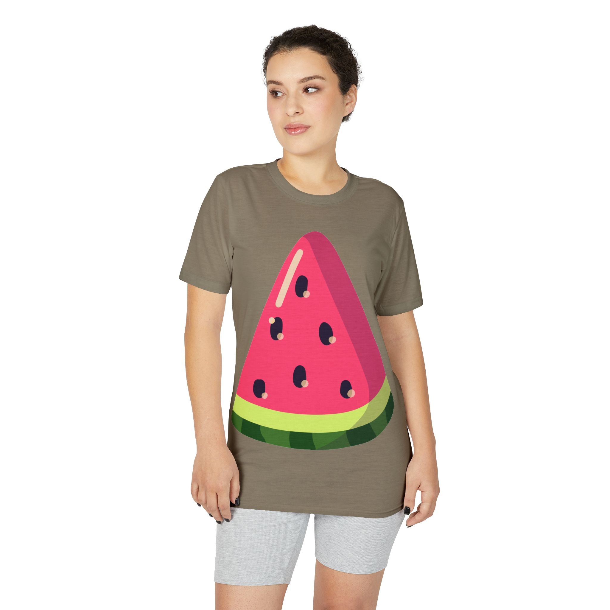 Watermelon Slice Performance T-Shirt — Cute Summer Fruit Graphic Tee