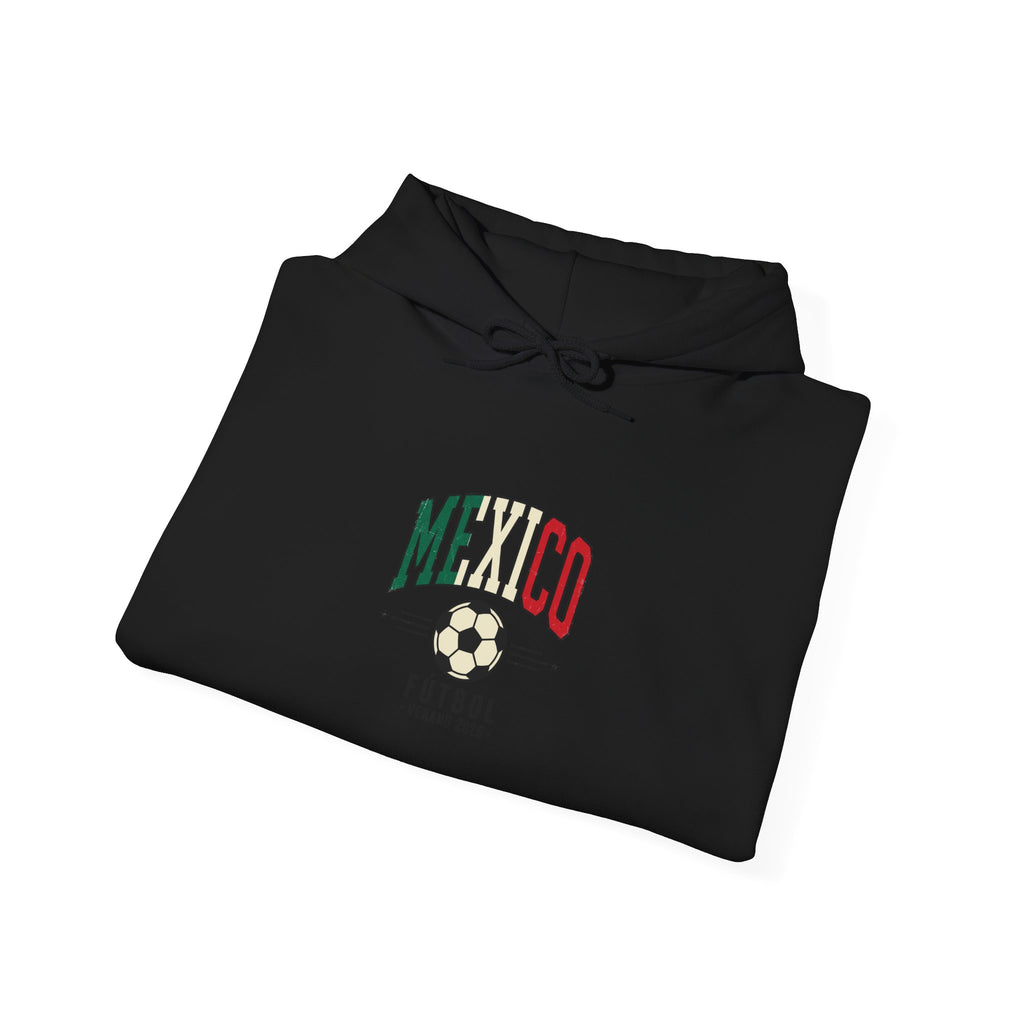 Mexico Futbol Crest Hoodie | Soccer Country Pride, Mexican Flag Colors