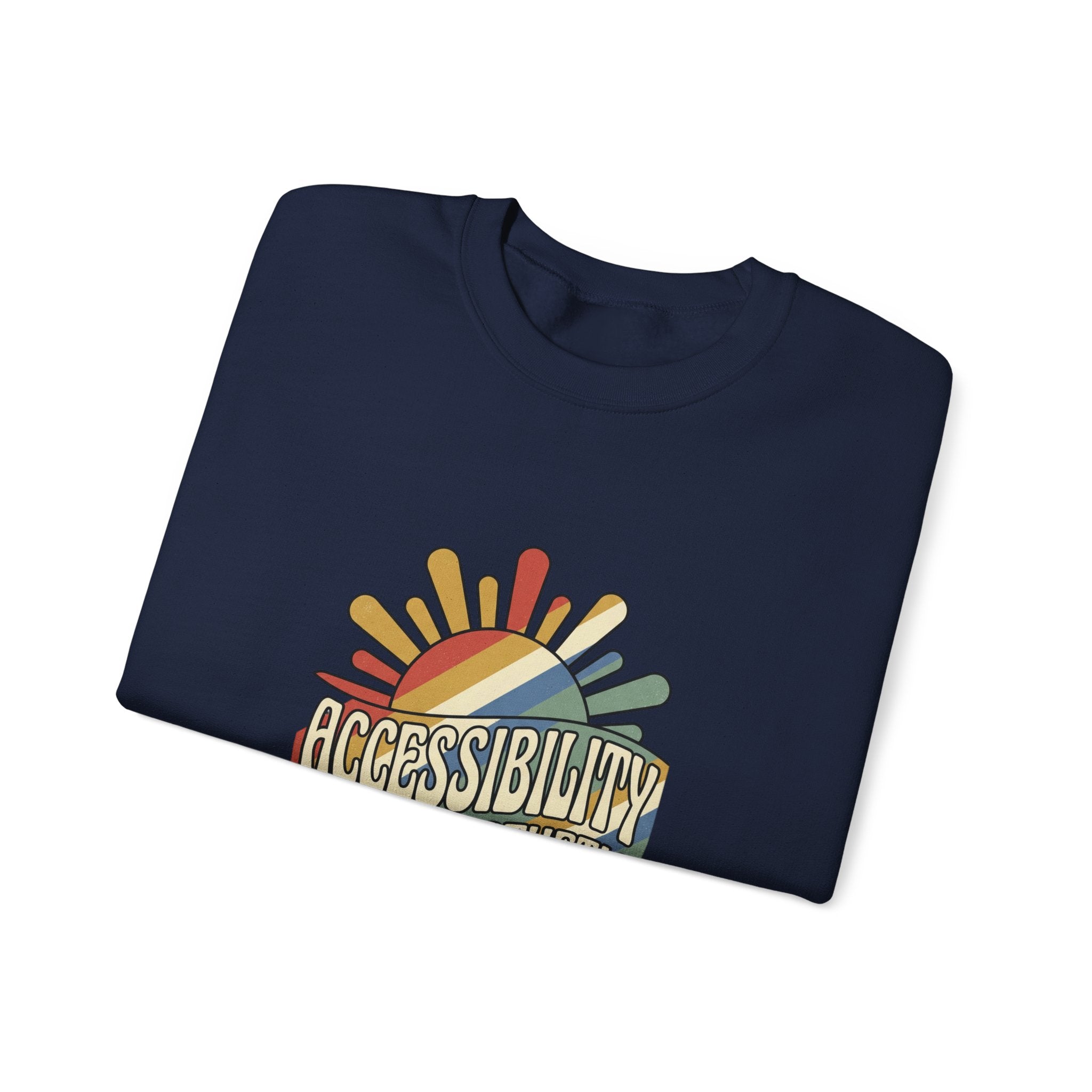 Accessibility Is the Aesthetic Sweatshirt | Disability Pride, Retro Rainbow Typography