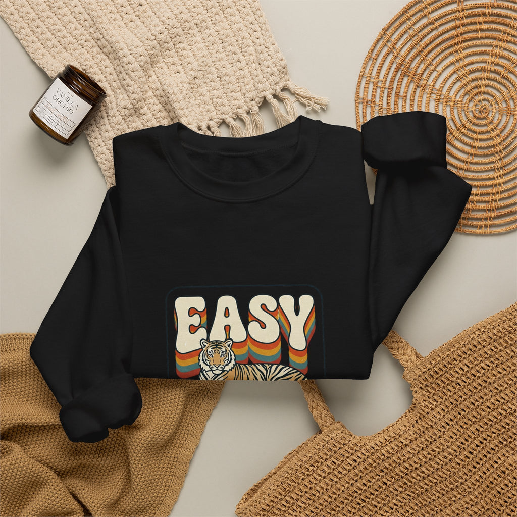 Easy Tiger retro tiger graphic Sweatshirt | vintage vacation vibes, playful animal