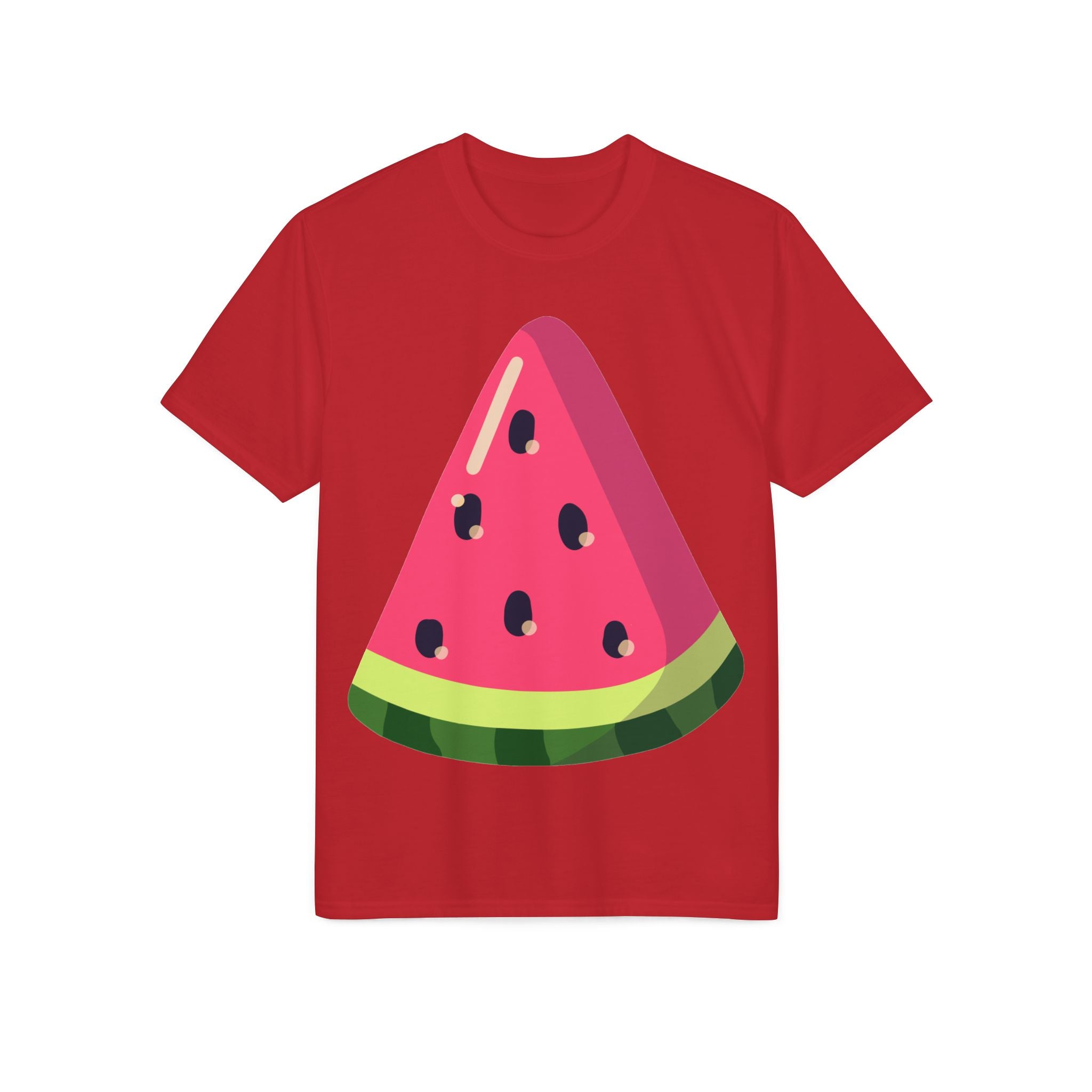 Watermelon Slice Performance T-Shirt — Cute Summer Fruit Graphic Tee