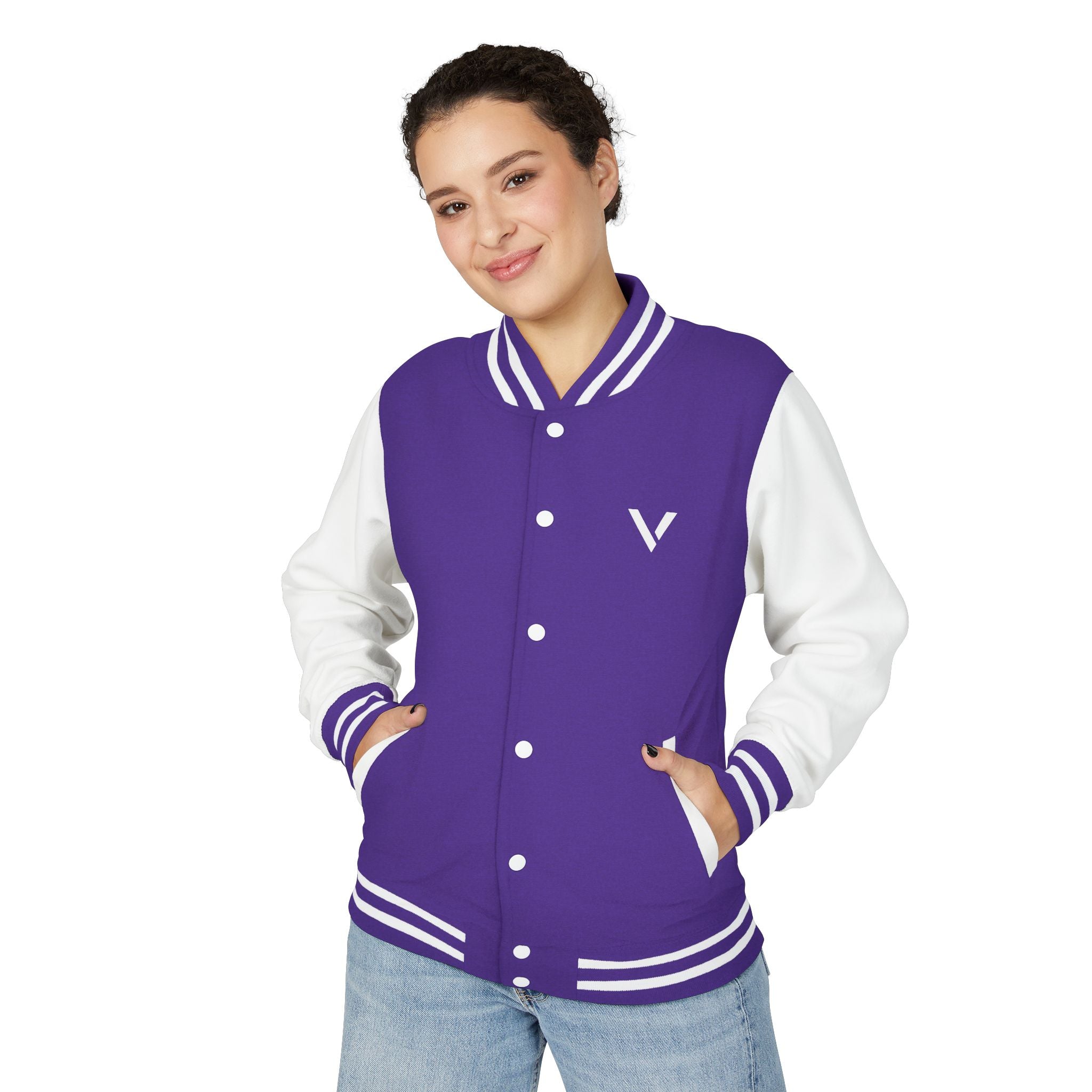 Classic Red & White Letterman Jacket