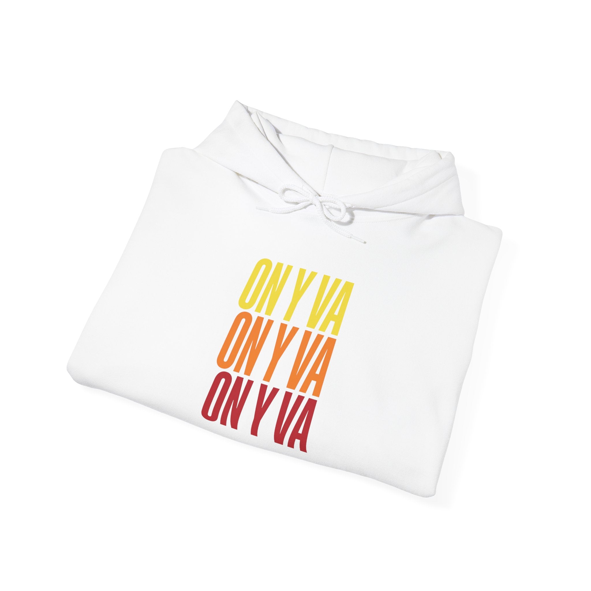 On Y Va Cycling Hoodie | Tour de France Style, Retro Gradient Text