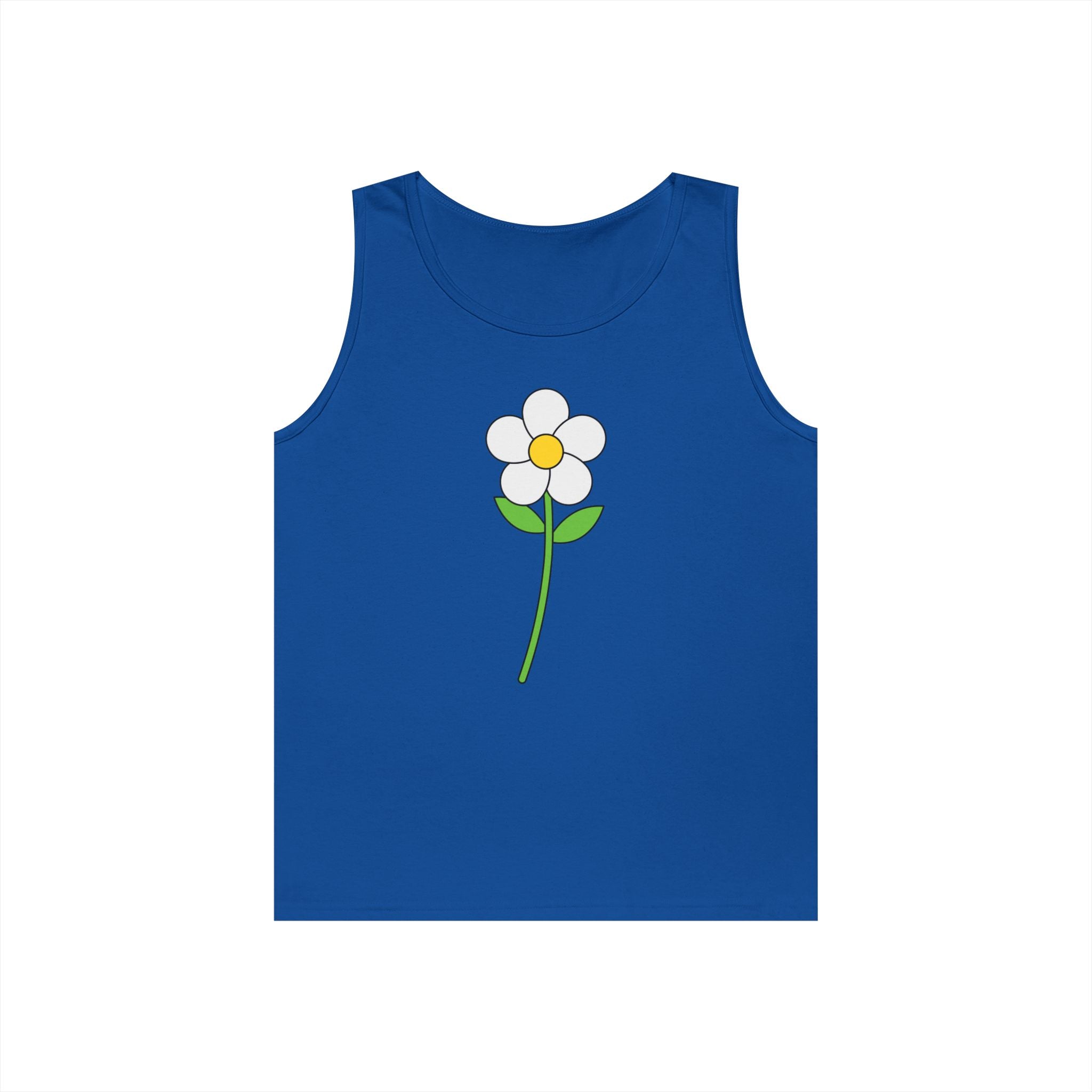 Daisy Graphic Tank Top — Minimal Floral Summer Tank