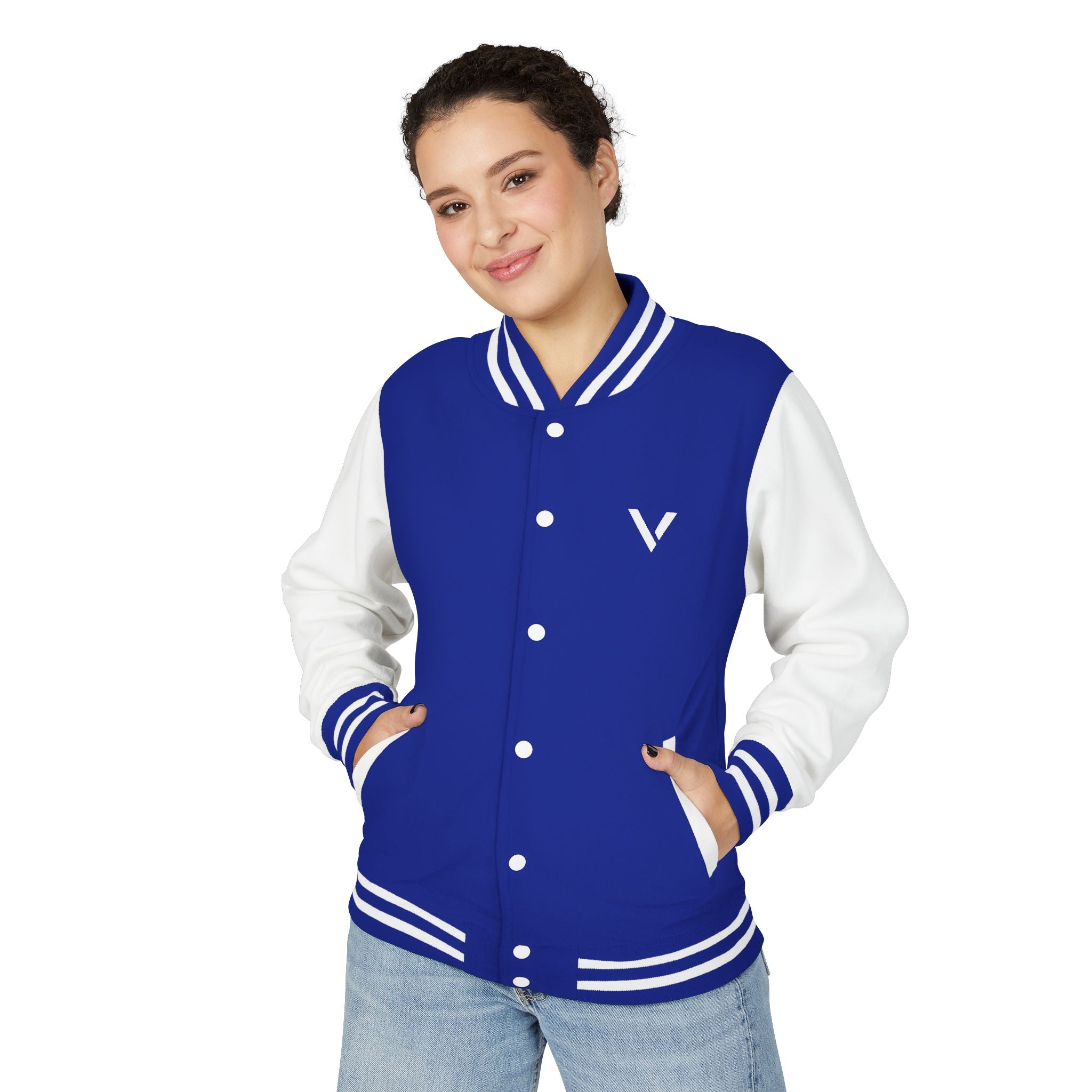 Classic Red & White Letterman Jacket