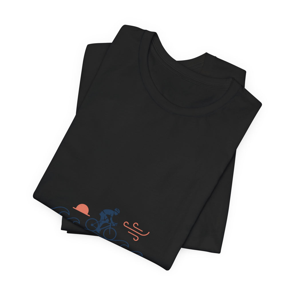 Sunset Road Cyclist Tee | Cycling Tour de France Style