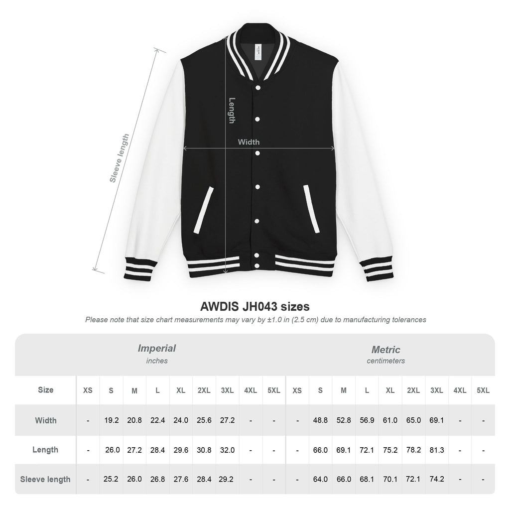 Classic Red & White Letterman Jacket