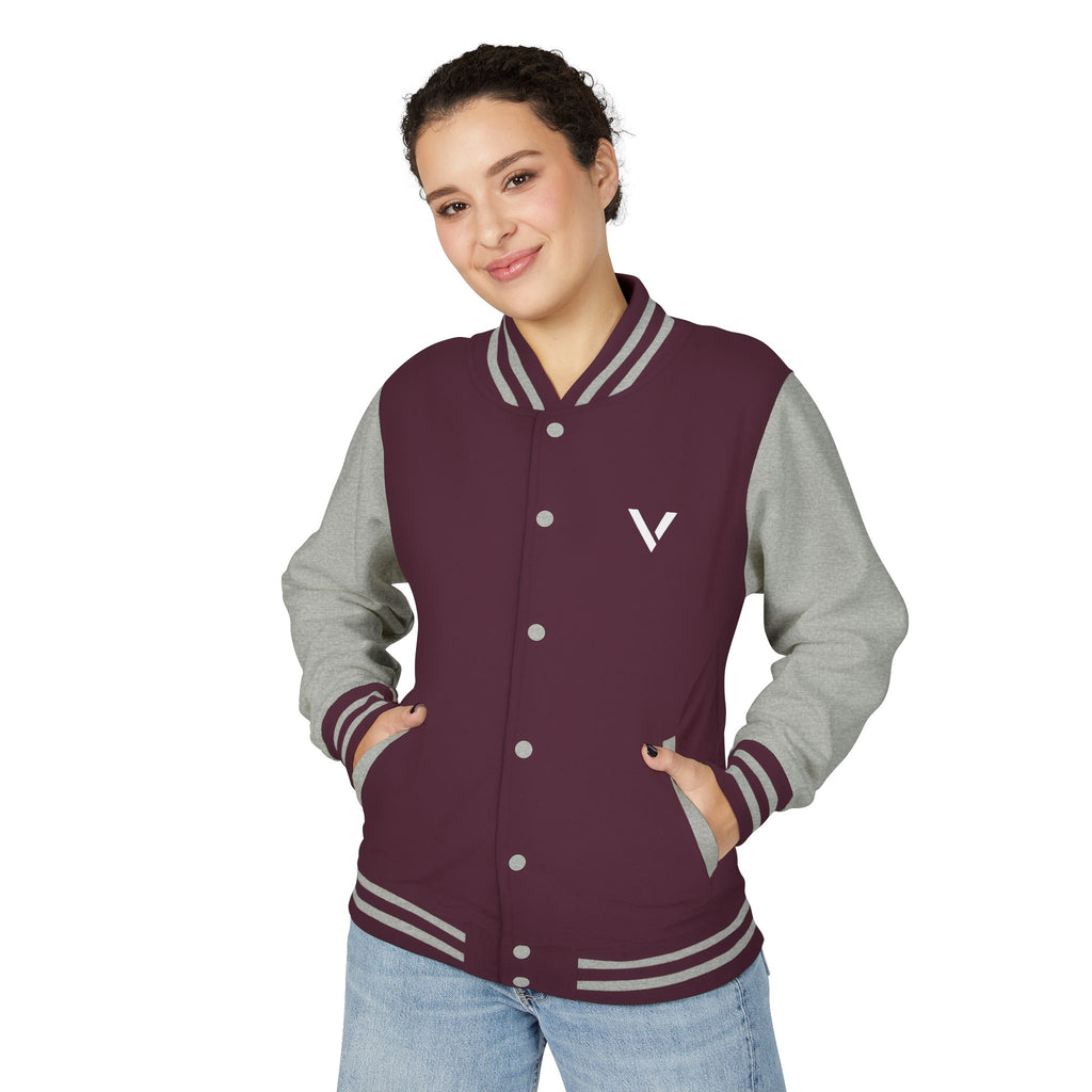 Classic Red & White Letterman Jacket