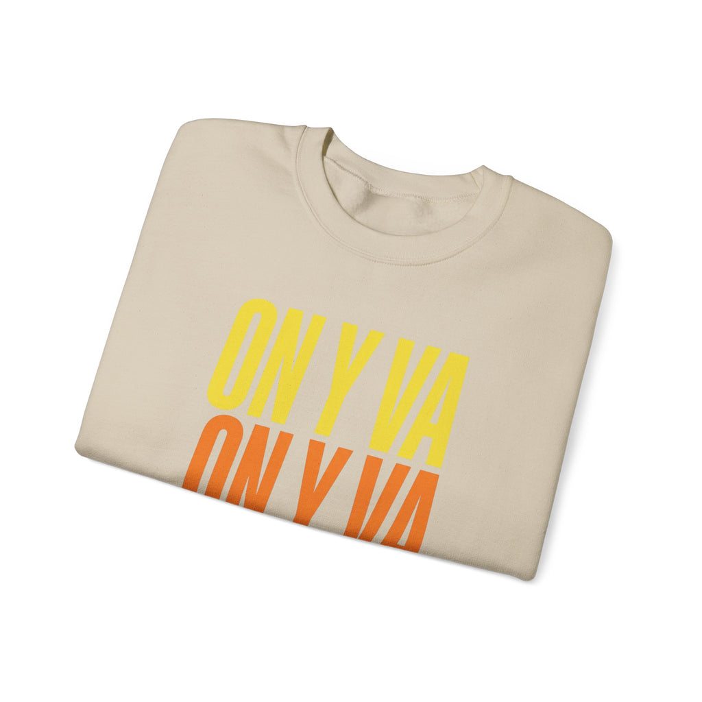 On Y Va Retro Cycling Crewneck Sweatshirt | Tour de France Vibes