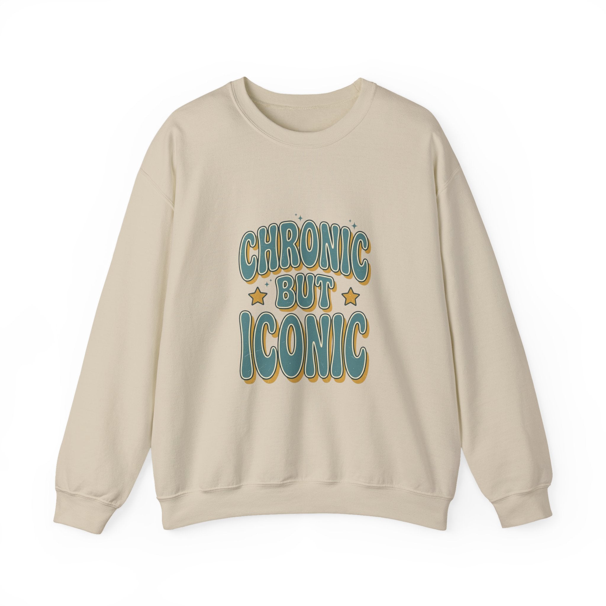 Chronic But Iconic Sweatshirt | Disability Pride Typography