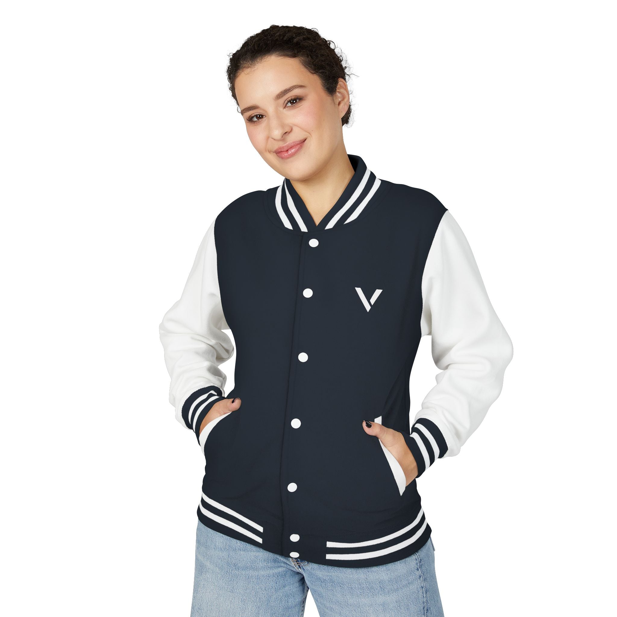 Classic Red & White Letterman Jacket