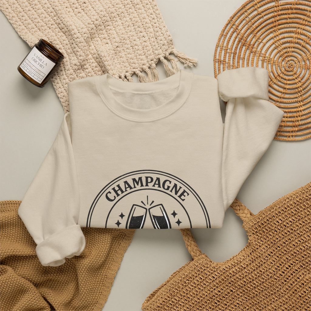 Champagne Committee Sweatshirt | Bride Era, Engaged Slogan