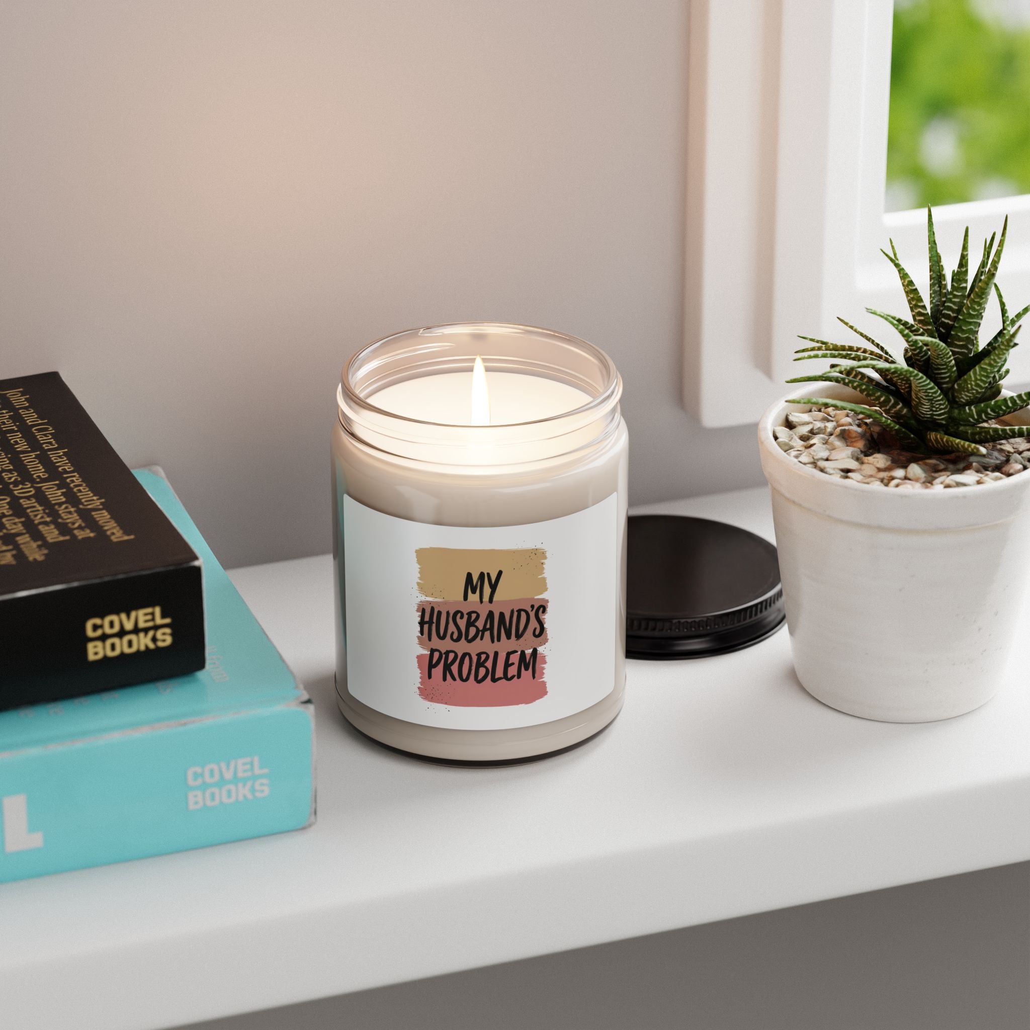 My Husband's Problem Candle | Scented Soy Candle, 9oz