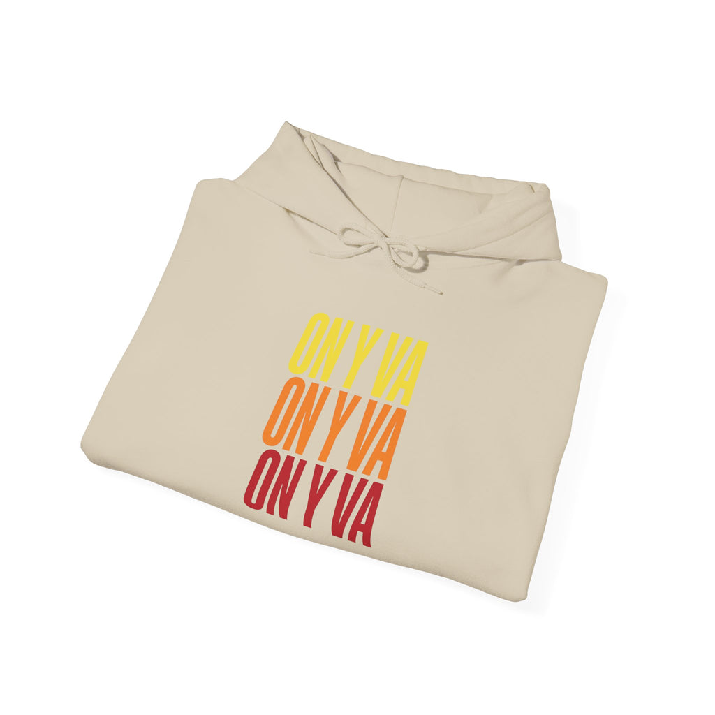 On Y Va Cycling Hoodie | Tour de France Style, Retro Gradient Text