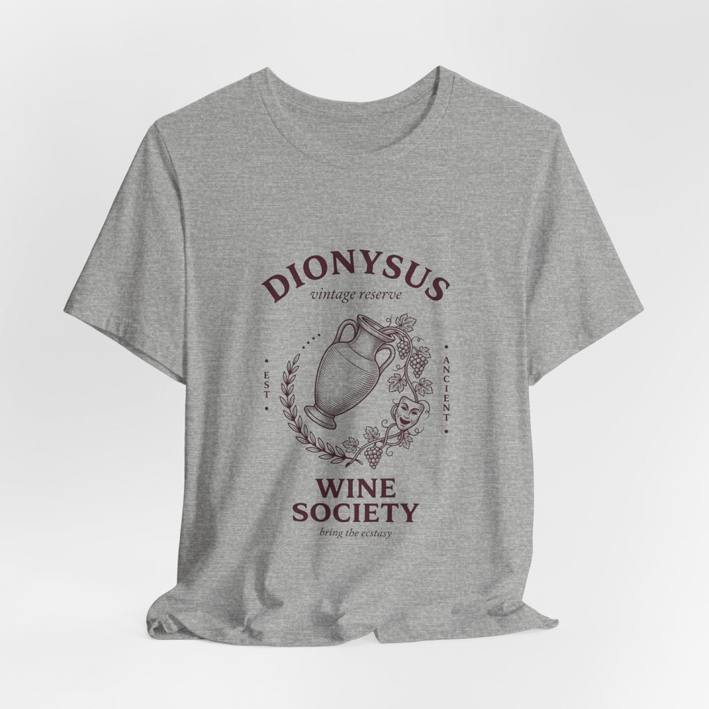 Dionysus Wine Society Tee | Greek Mythology, Mythcore