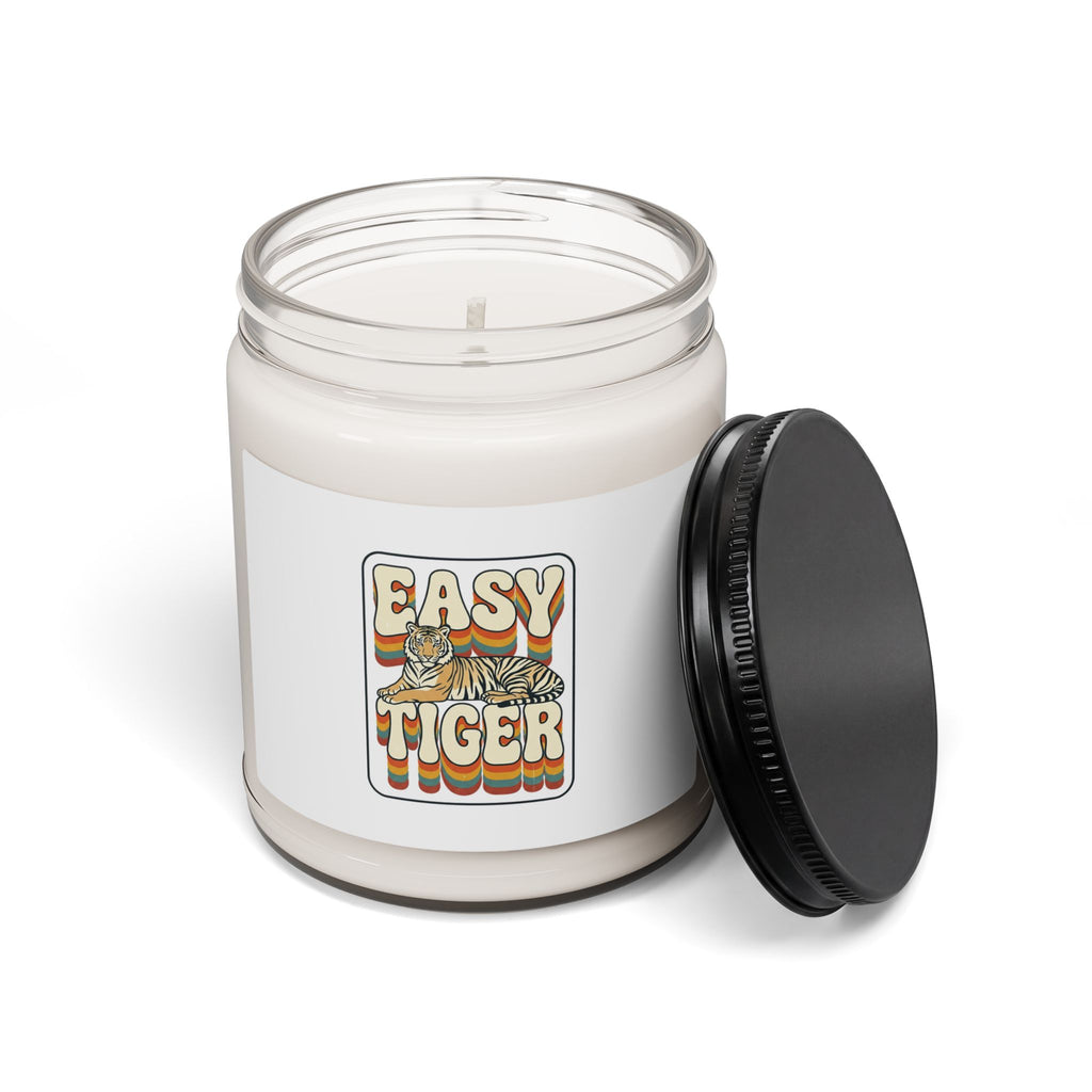 Easy Tiger Retro Tiger Graphic Candle | Soy Scented Jar