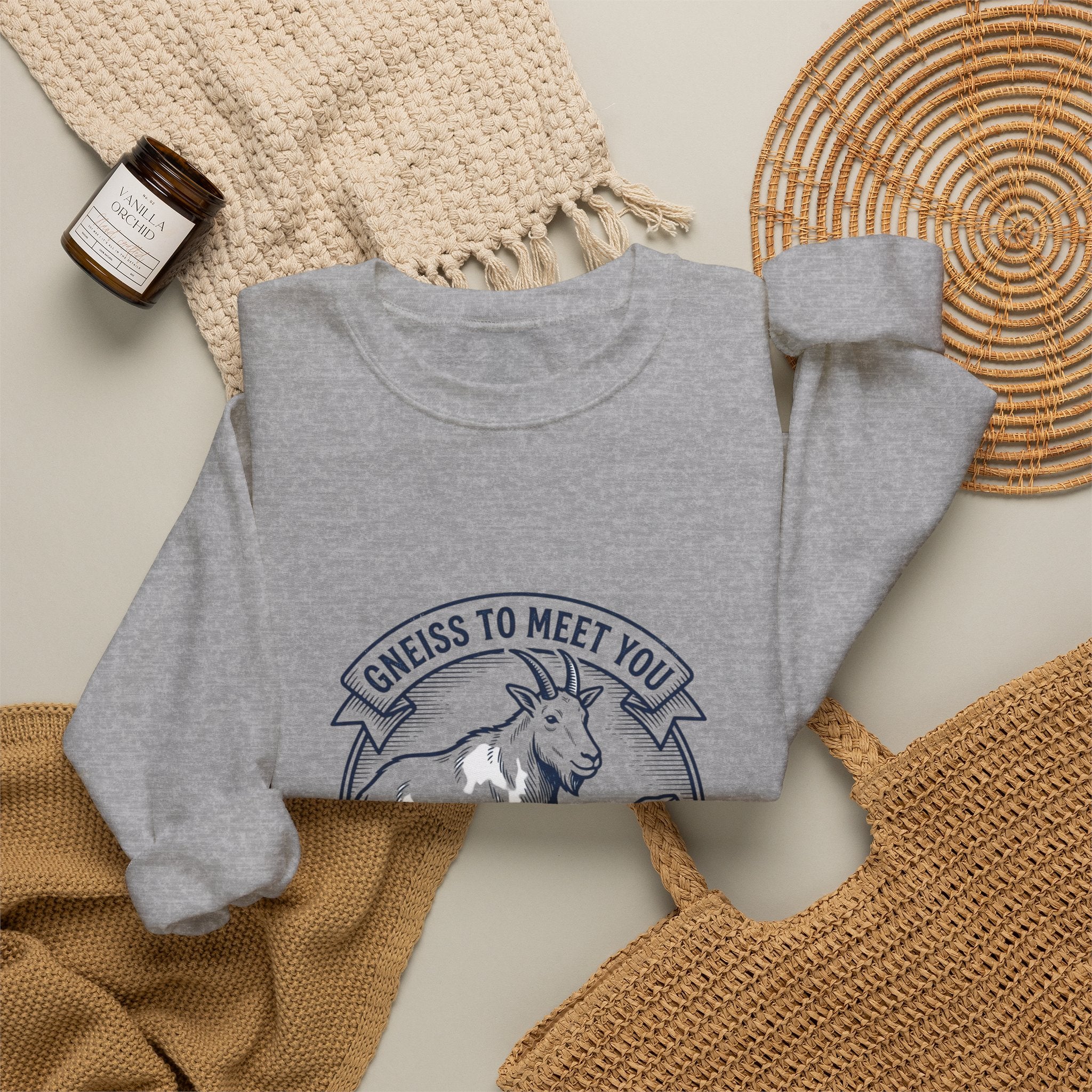Gneiss to Meet You Geology Club Sweatshirt | Science Humor, Geology