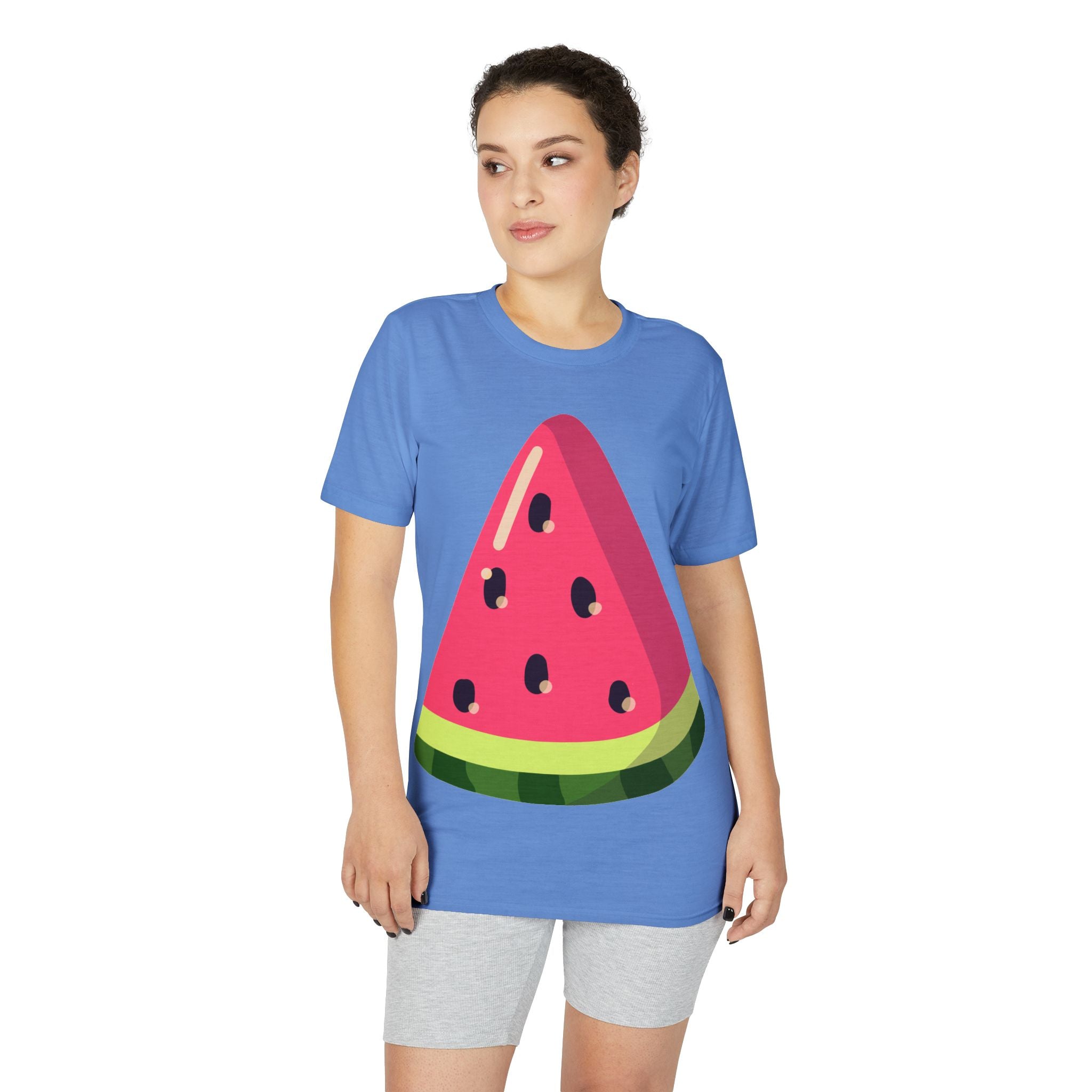 Watermelon Slice Performance T-Shirt — Cute Summer Fruit Graphic Tee