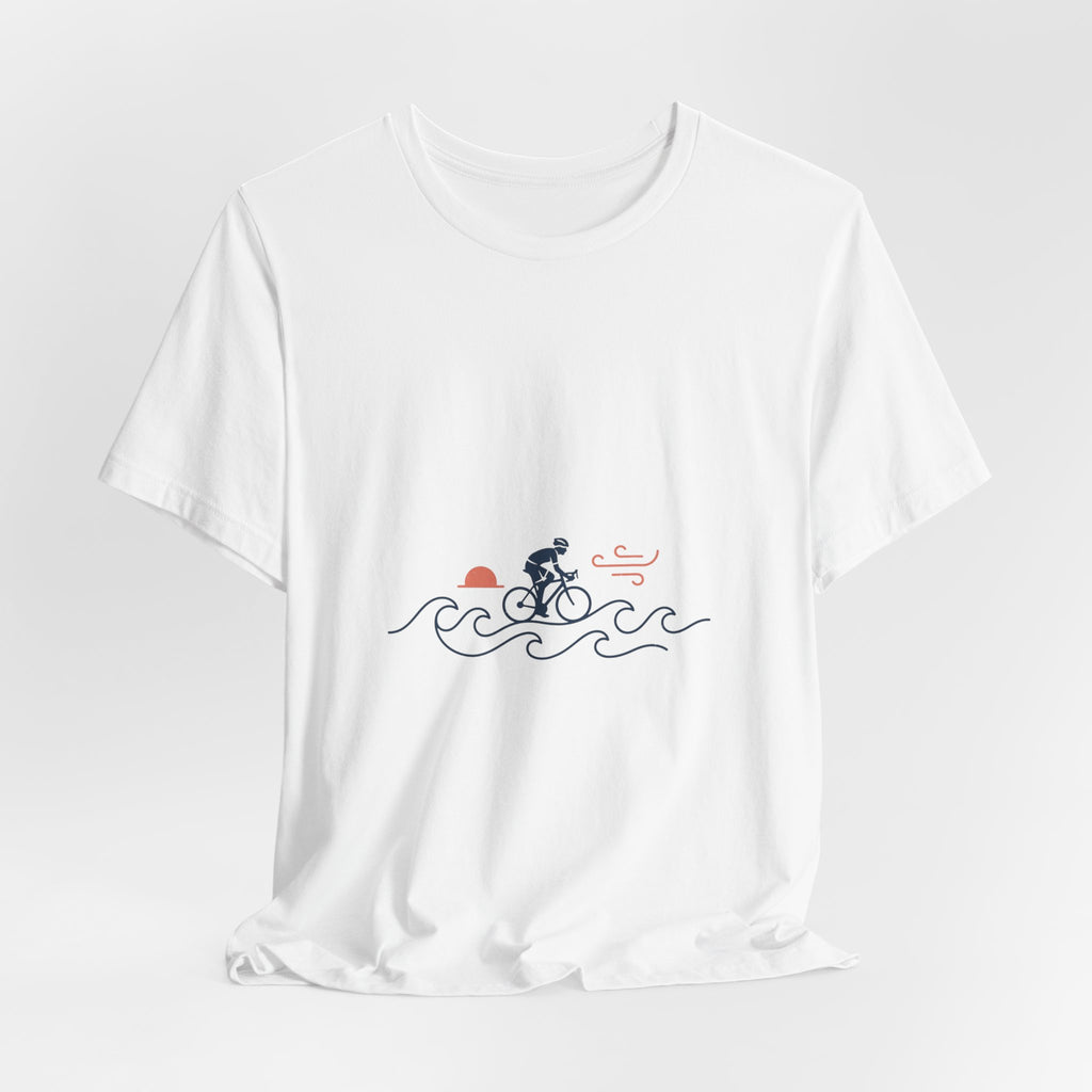 Sunset Road Cyclist Tee | Cycling Tour de France Style