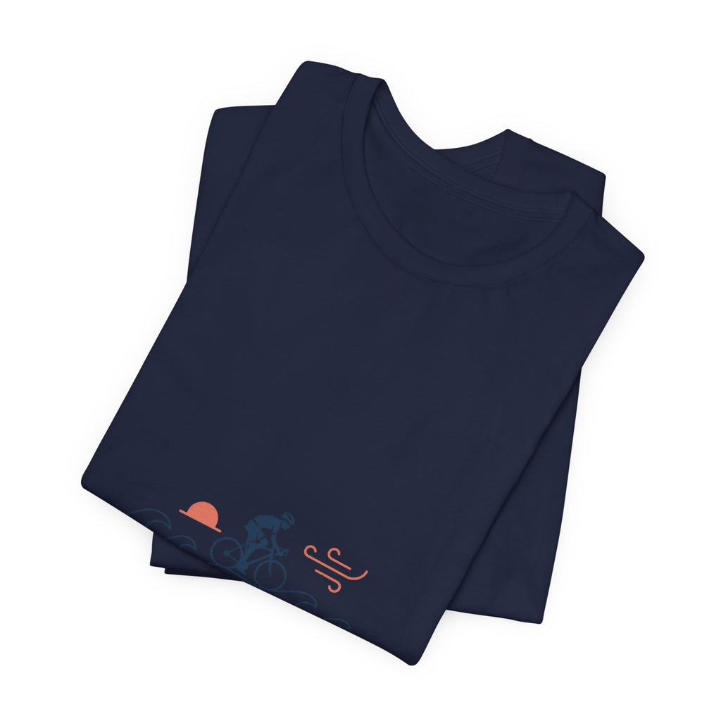 Sunset Road Cyclist Tee | Cycling Tour de France Style
