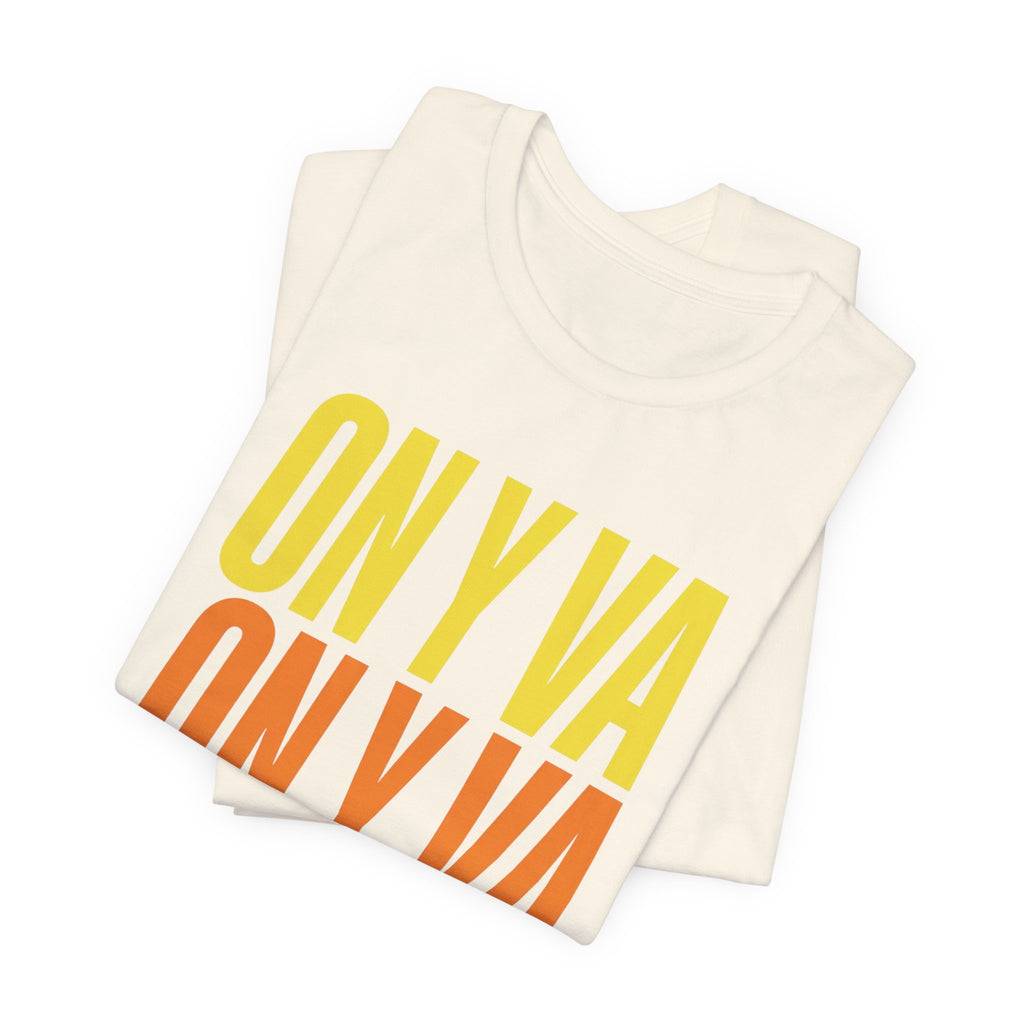 On y va Cycling Tee | Tour de France Inspired, Retro Gradient