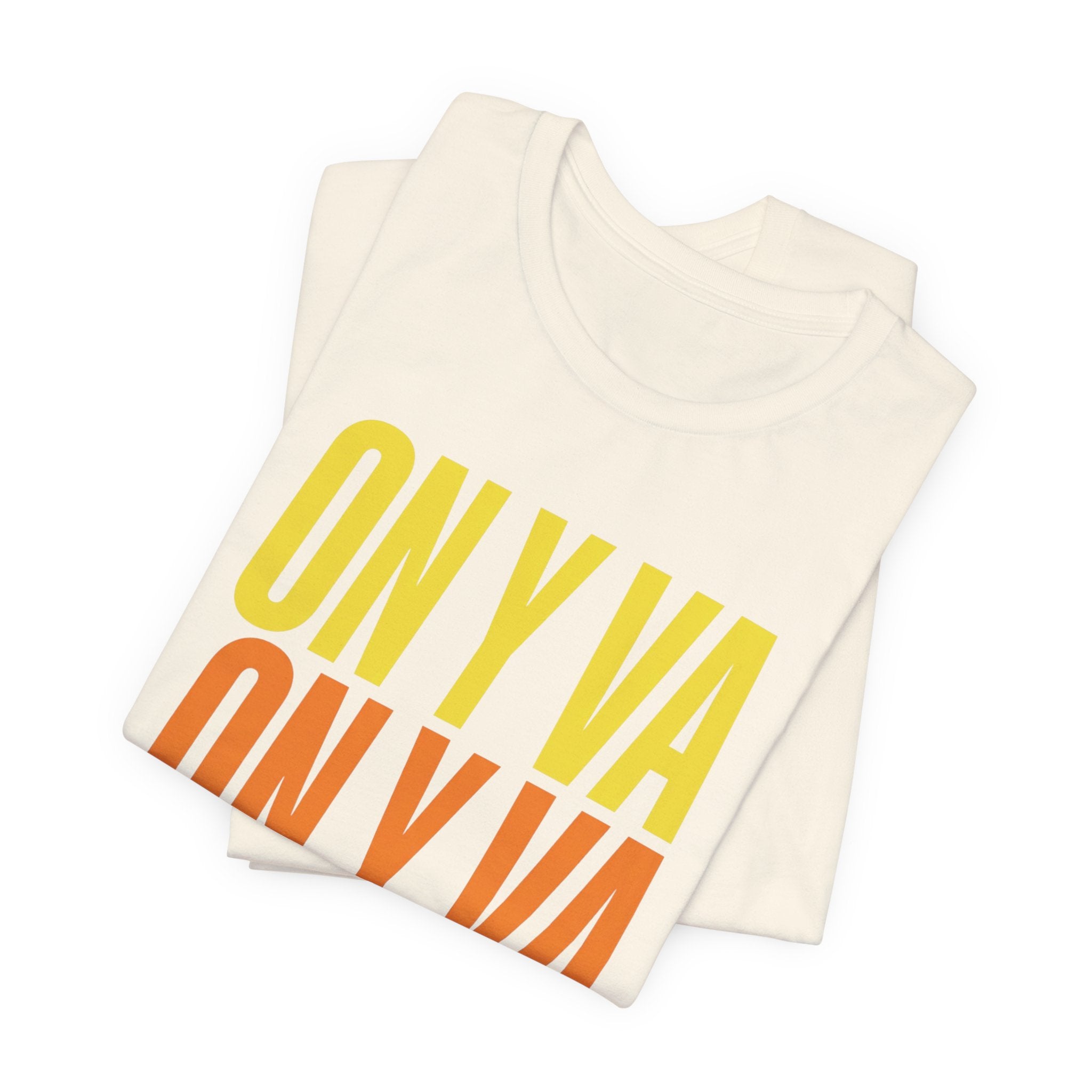 On y va Cycling Tee | Tour de France Inspired, Retro Gradient