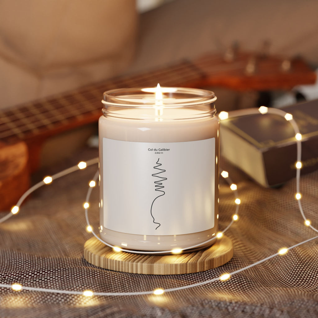 Minimal Bike Line Art Candle | Cycling Tour de France Vibe, Soy Jar