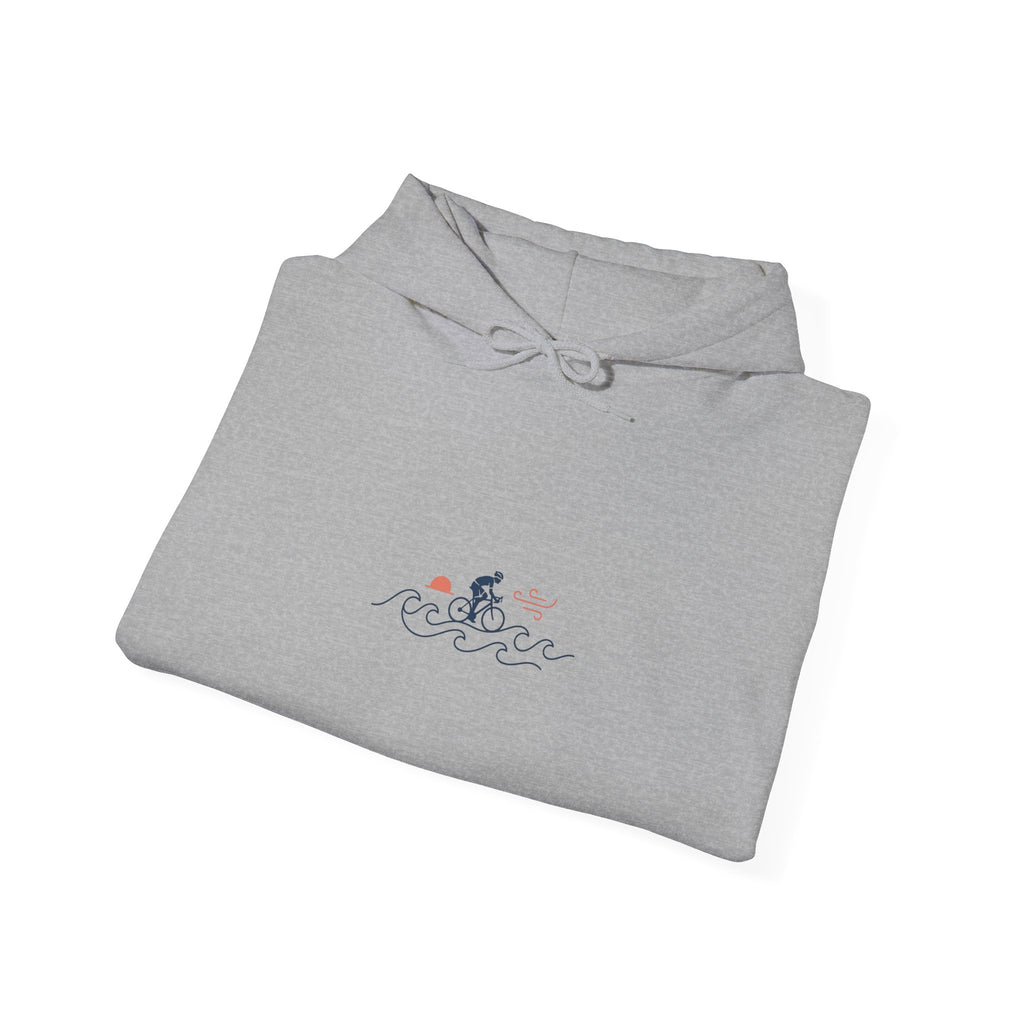 Minimal Bicycle Line Art Hoodie | Cycling Tour de France Inspired, Road Bike Sweatshirt
