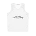 Wholeness Basketball Jersey — Minimal Arch Logo "WHOLENESS EST. 1995"