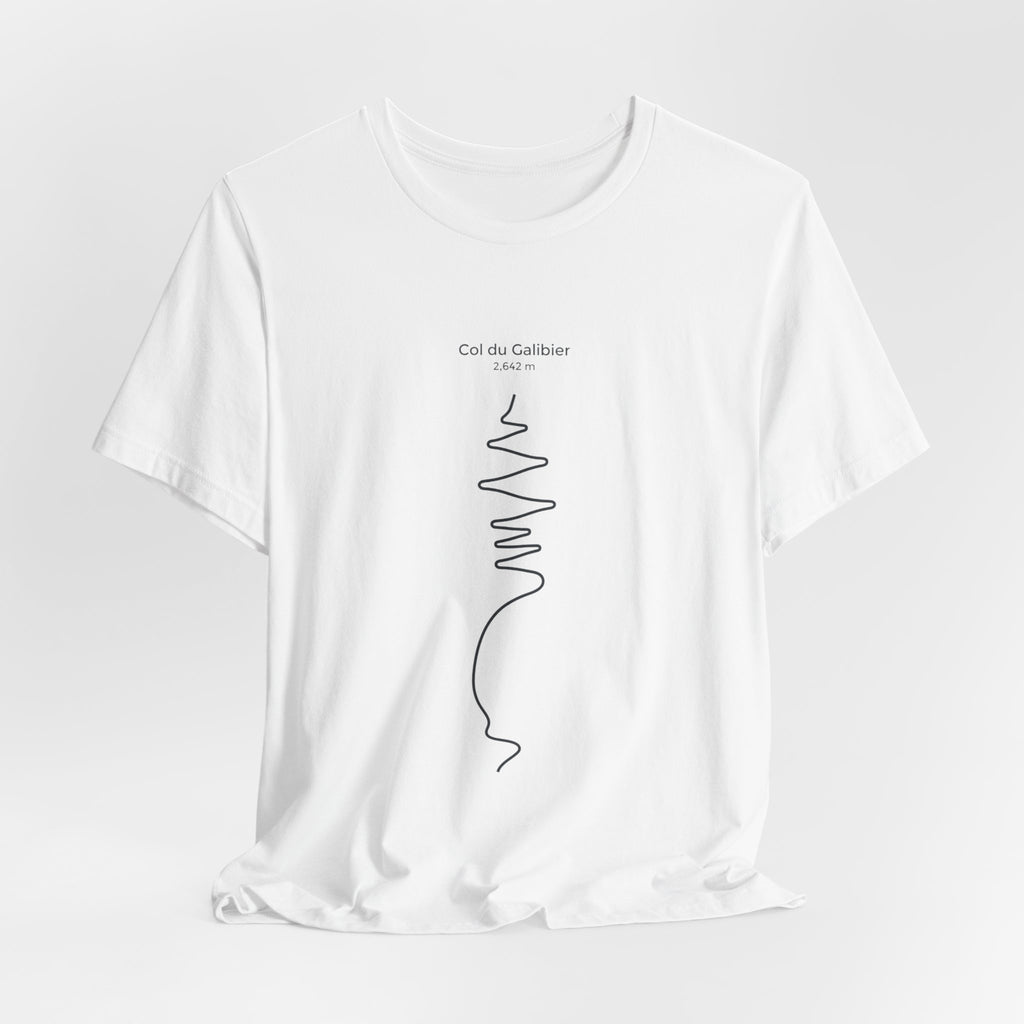 Col du Galibier route map tee | Cycling, Tour de France style