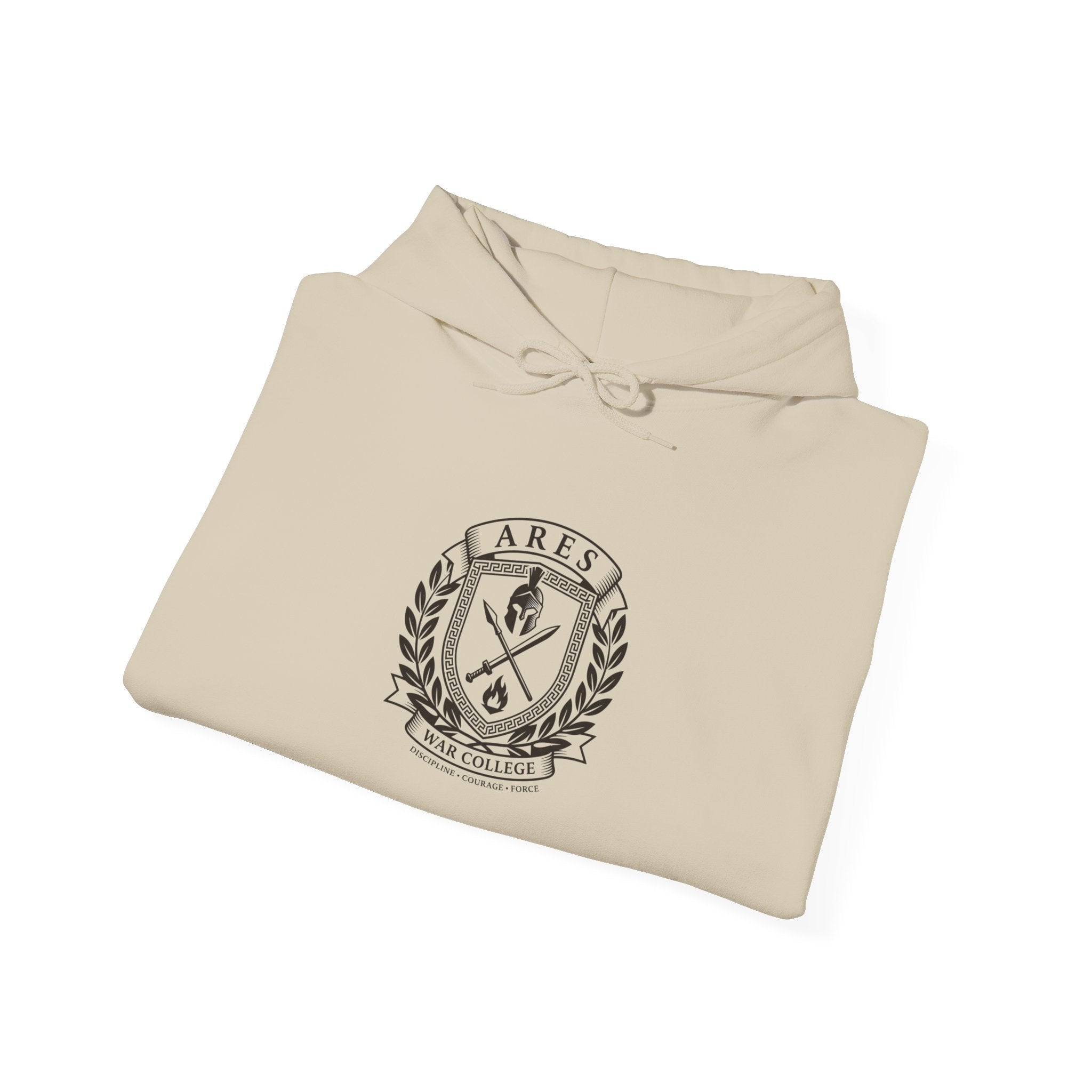 Ares Crest Hoodie | Greek Mythology, Mythcore Classical Emblem - Velqono