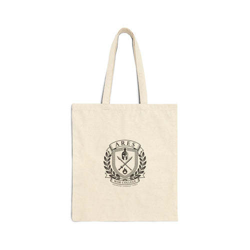 Ares Crest Tote | Greek Mythology, Mythcore Classical Canvas Tote - Velqono