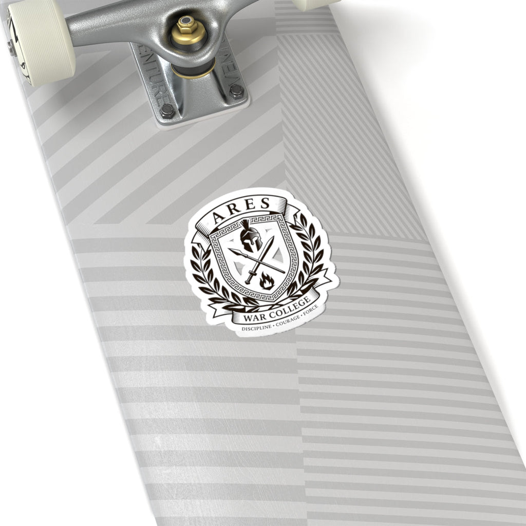 Ares War College Crest Kiss-Cut Stickers | Mythcore Greek Mythology - Velqono