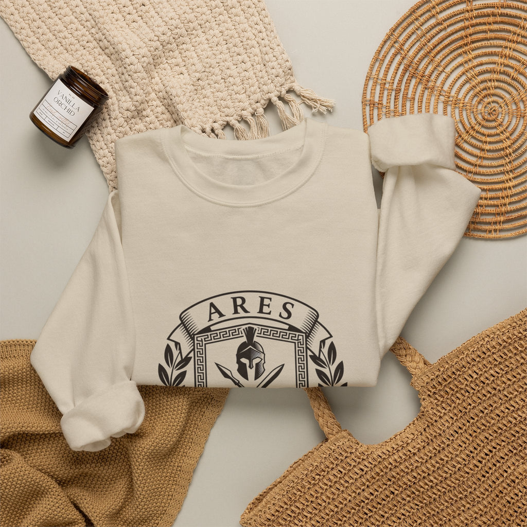 Ares War College Crest Sweatshirt | Greek Mythology, Mythcore - Velqono
