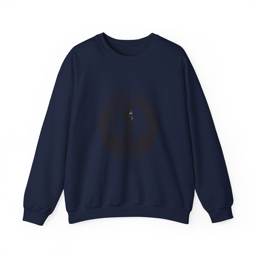 Ares War College Crest Sweatshirt | Greek Mythology, Mythcore - Velqono