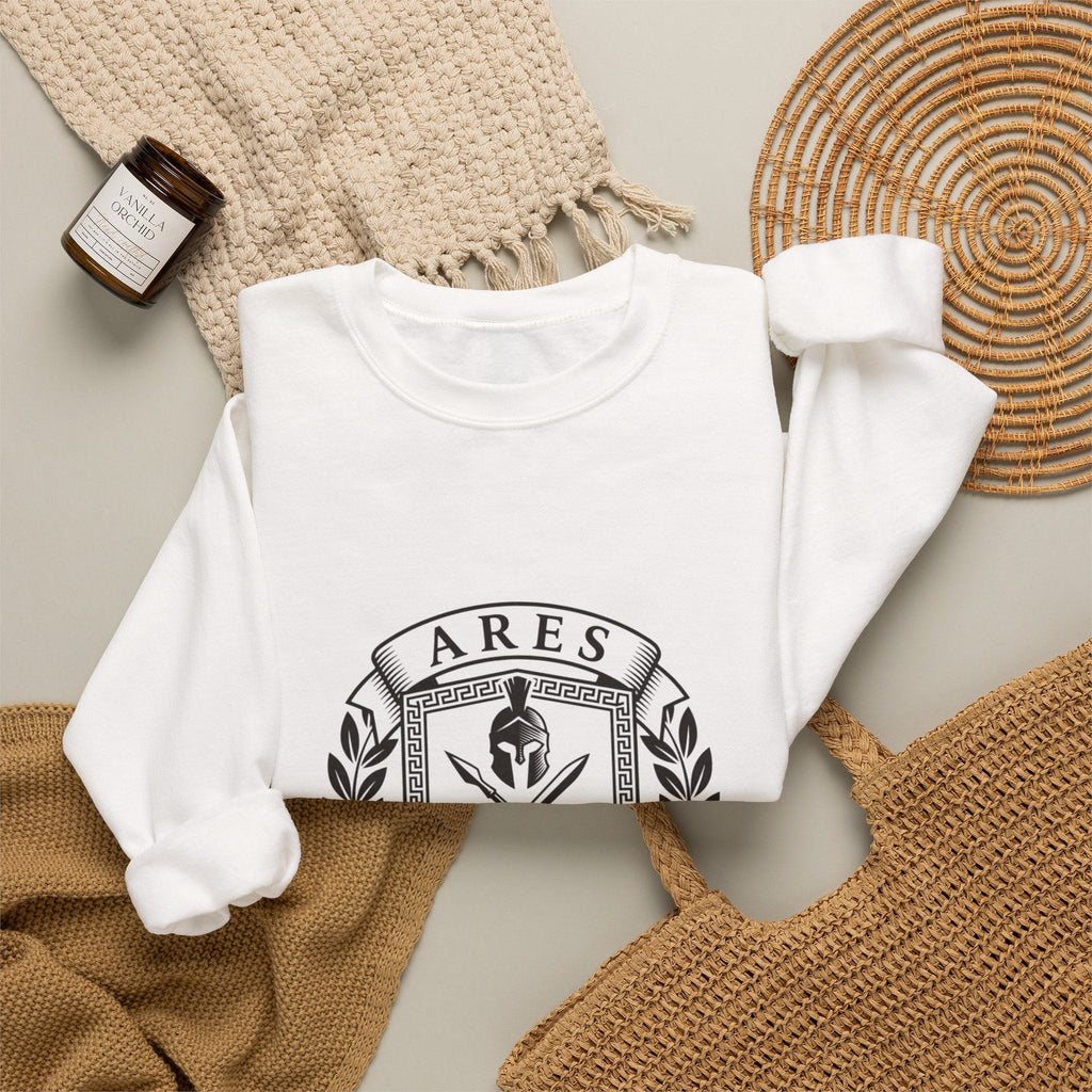 Ares War College Crest Sweatshirt | Greek Mythology, Mythcore - Velqono